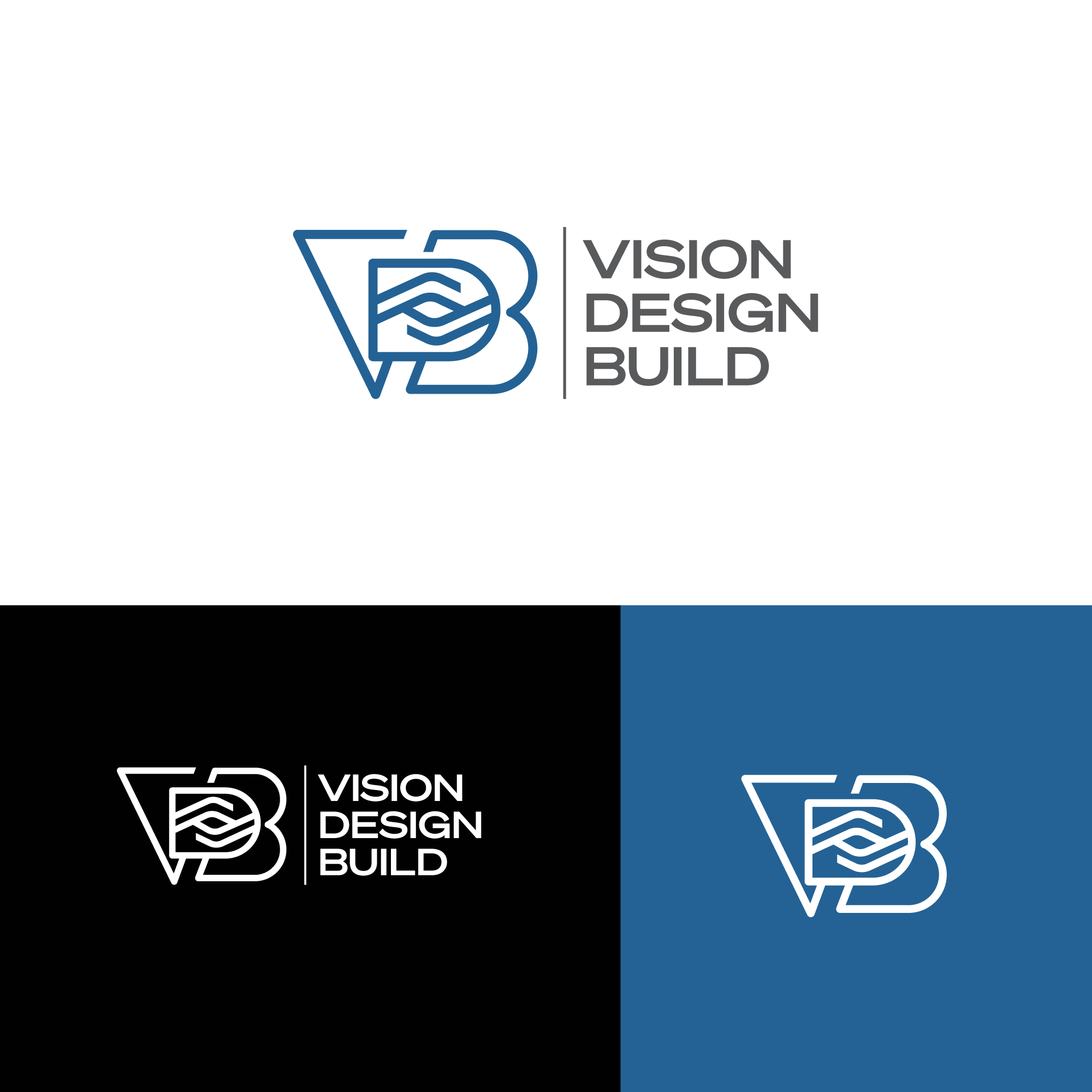 Logo Design by Farhad Kreative for Vision Design Build LLC | Design #36402662