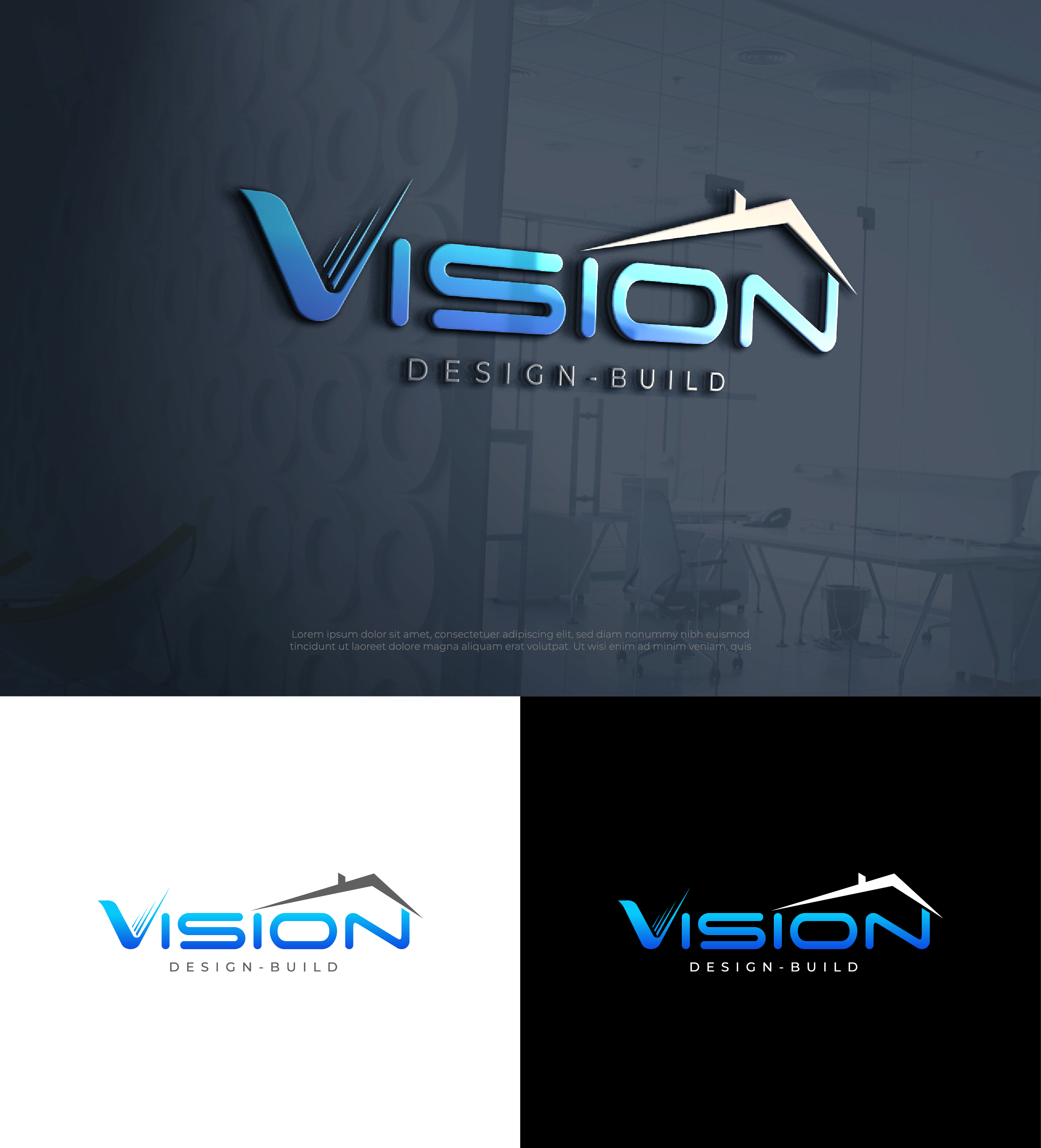 Logo Design by Creative Poli for Vision Design Build LLC | Design #36399989