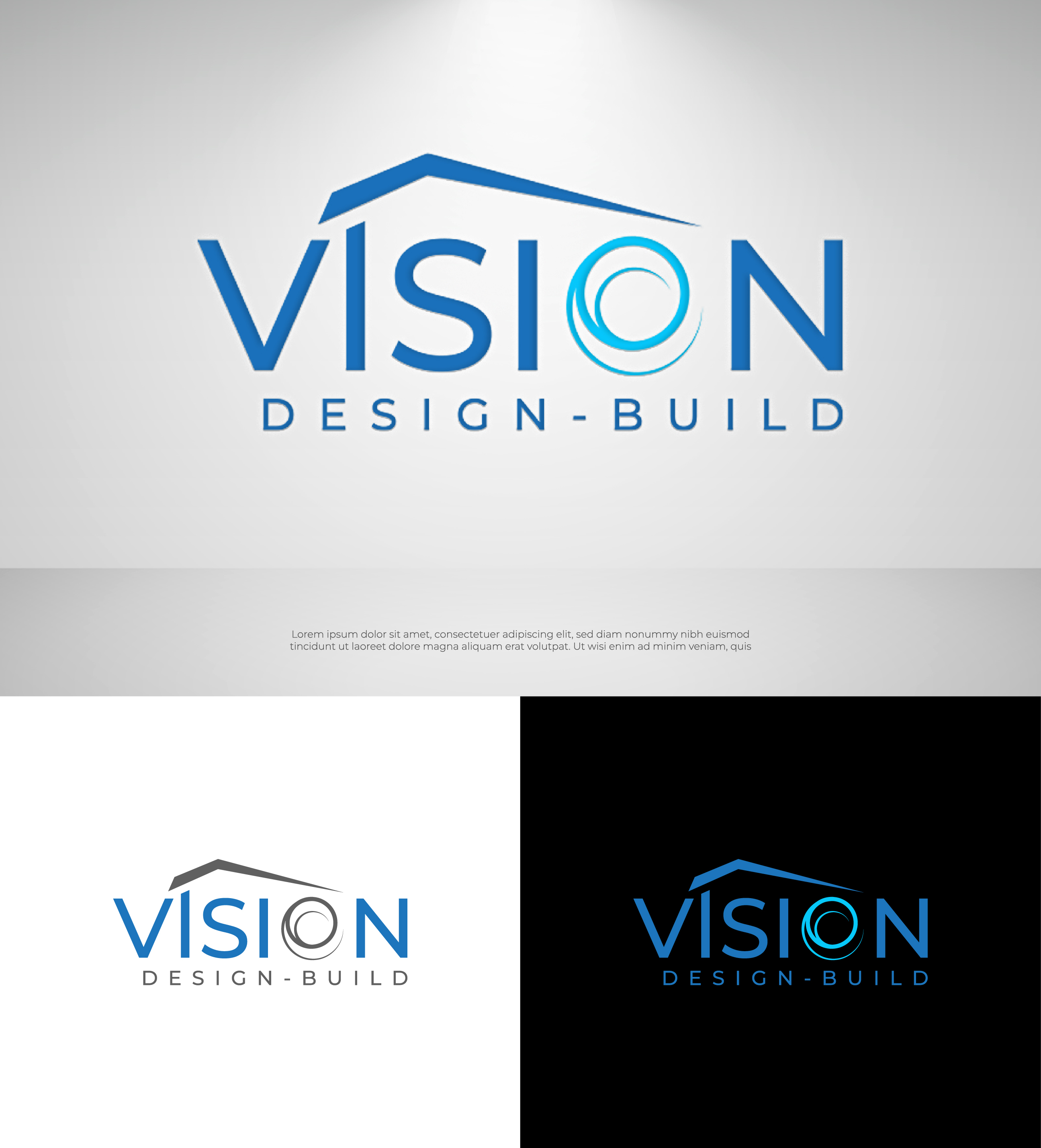 Logo Design by Creative Poli for Vision Design Build LLC | Design #36400079