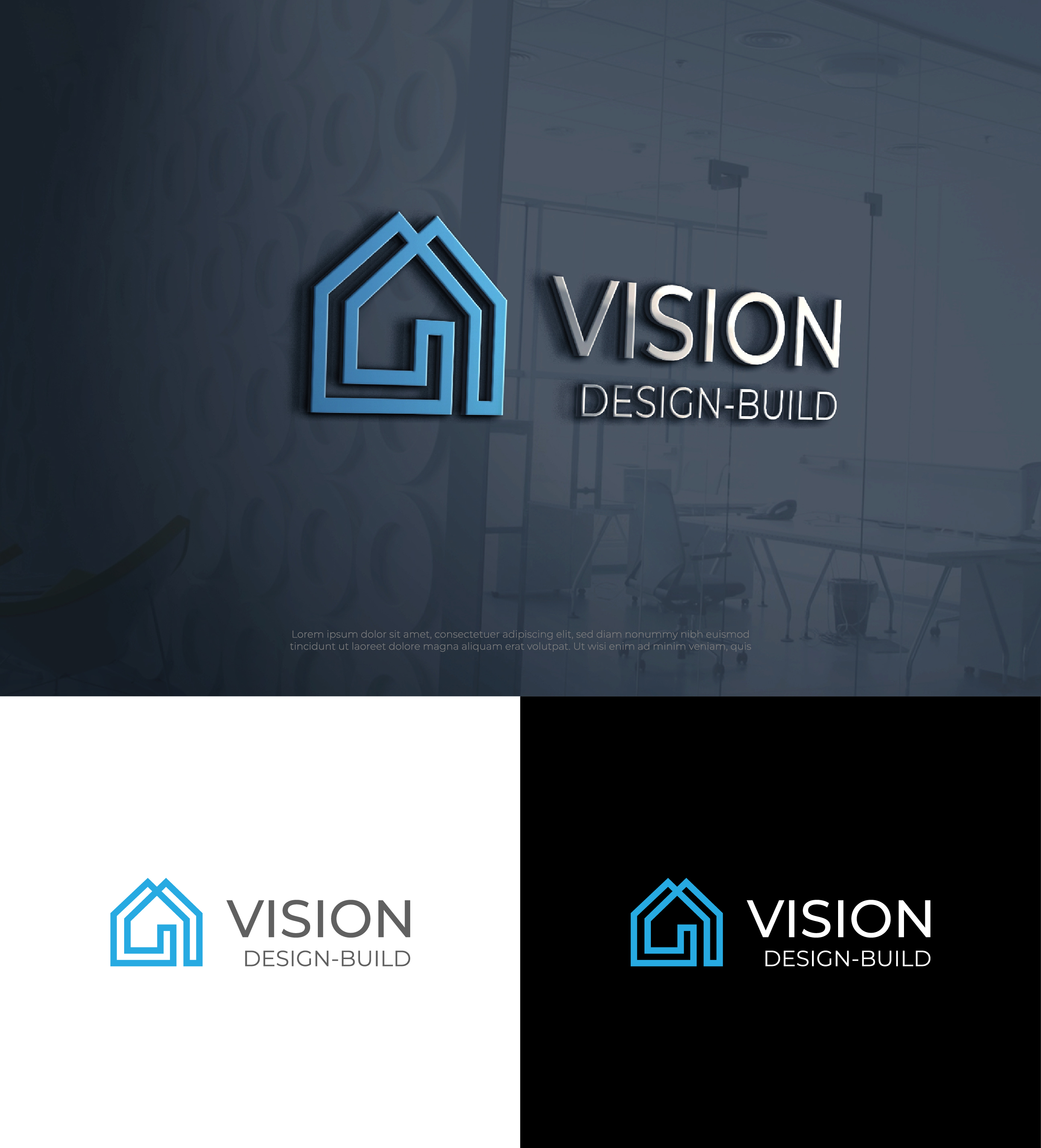 Logo Design by Creative Poli for Vision Design Build LLC | Design #36400188