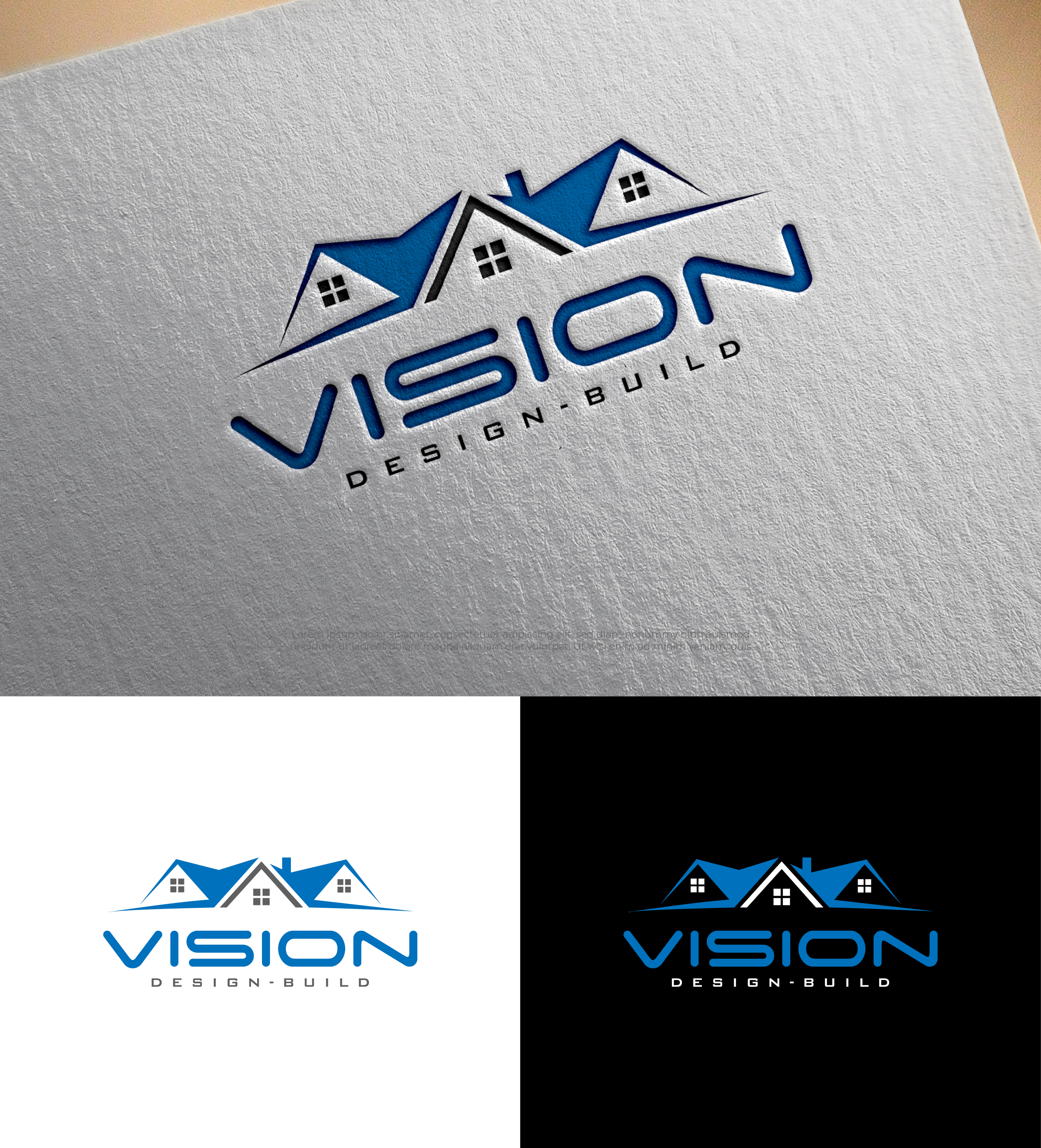 Logo Design by Creative Poli for Vision Design Build LLC | Design #36400570