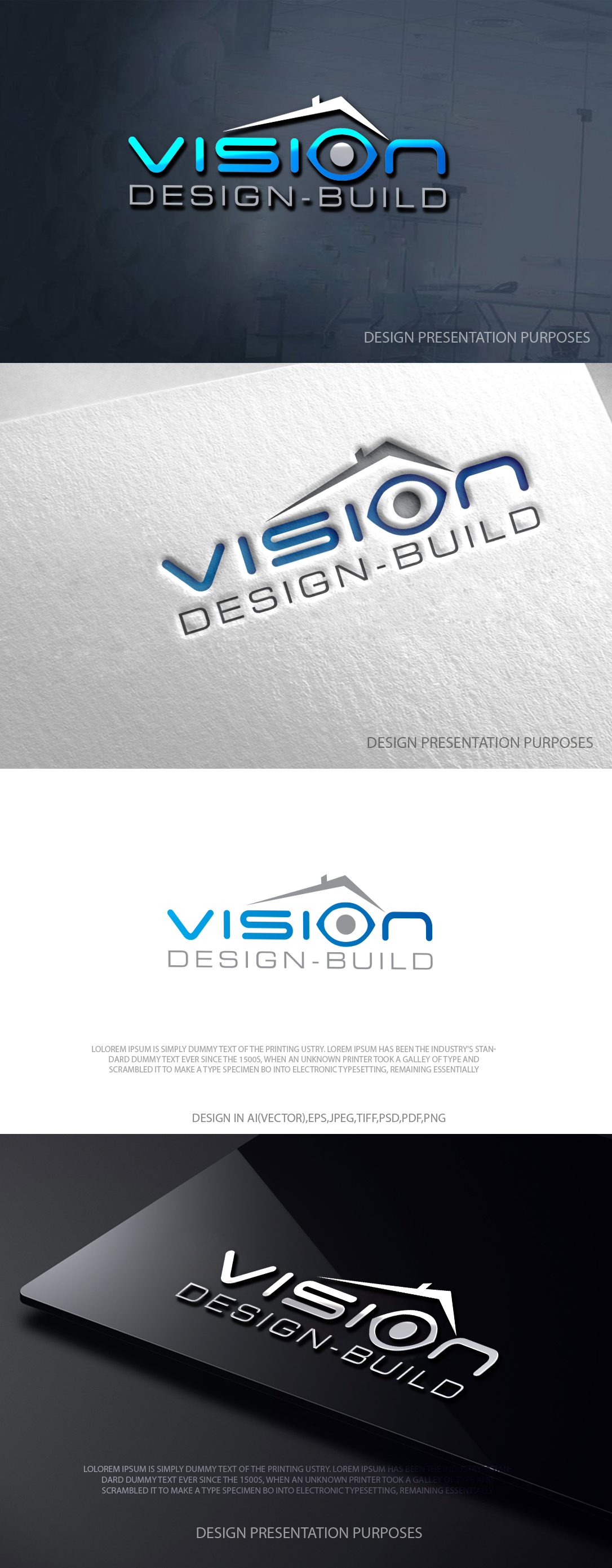 Logo Design by zebronicgraphic for Vision Design Build LLC | Design #36400851