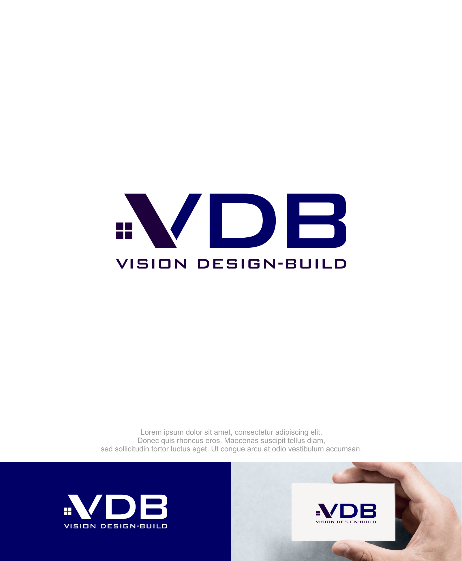 Logo Design by M.Syaiful Huda for Vision Design Build LLC | Design #36399827