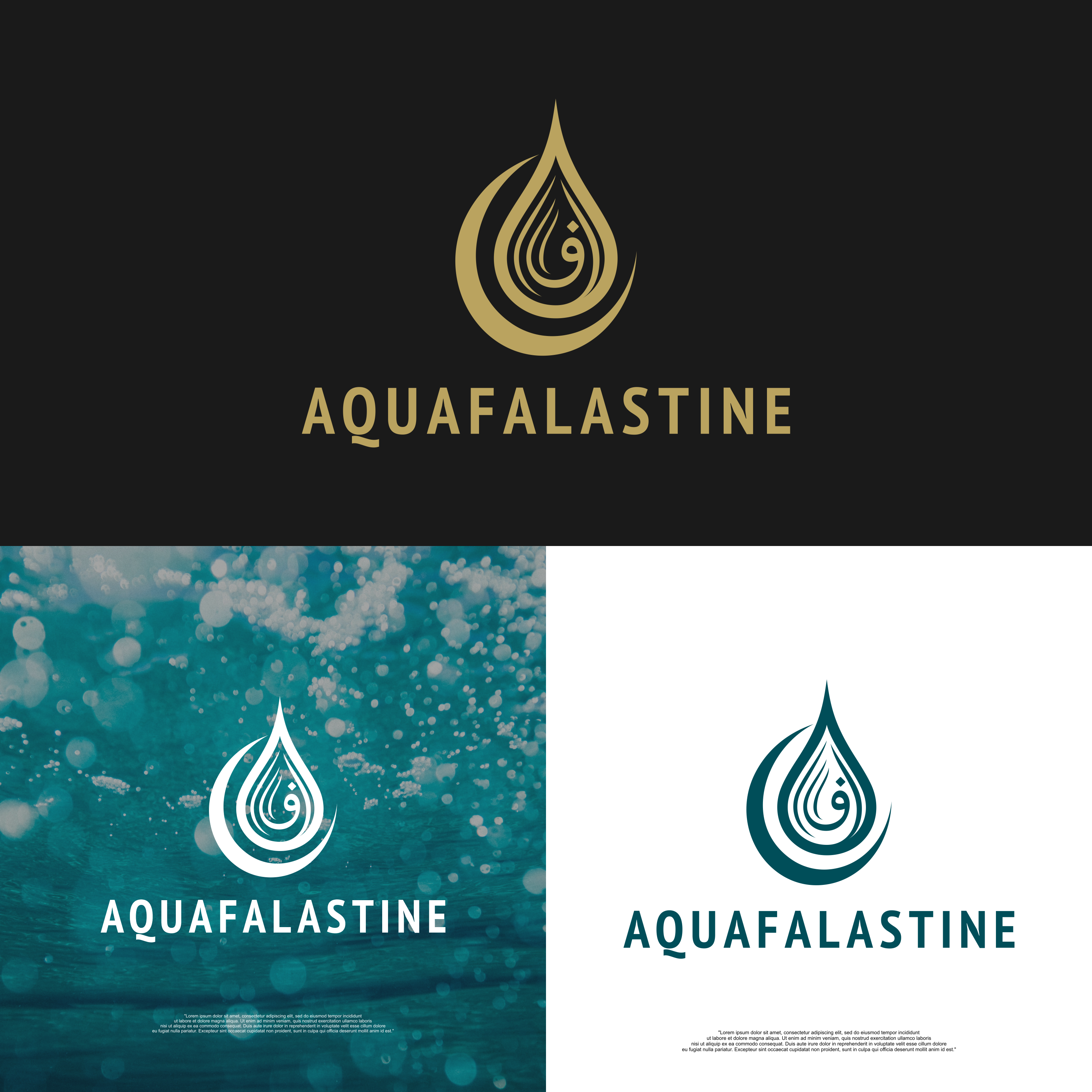 Logo Design by arillingga for Aqua Falastine  | Design #36406913