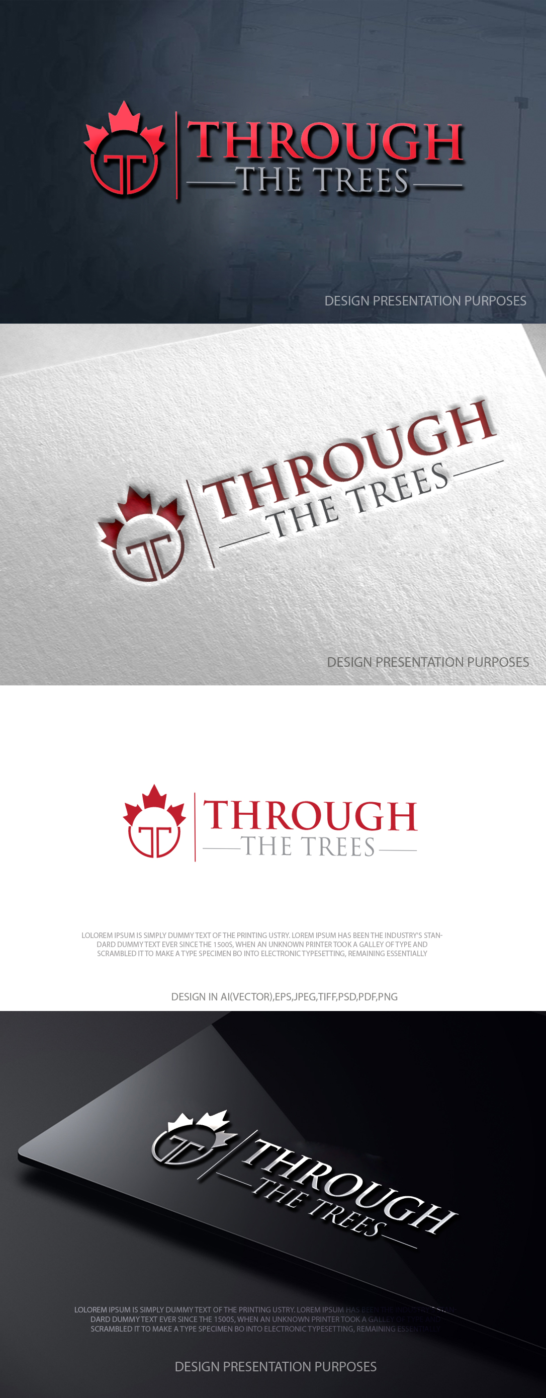 Logo Design by zebronicgraphic for Through the Trees | Design #36407500