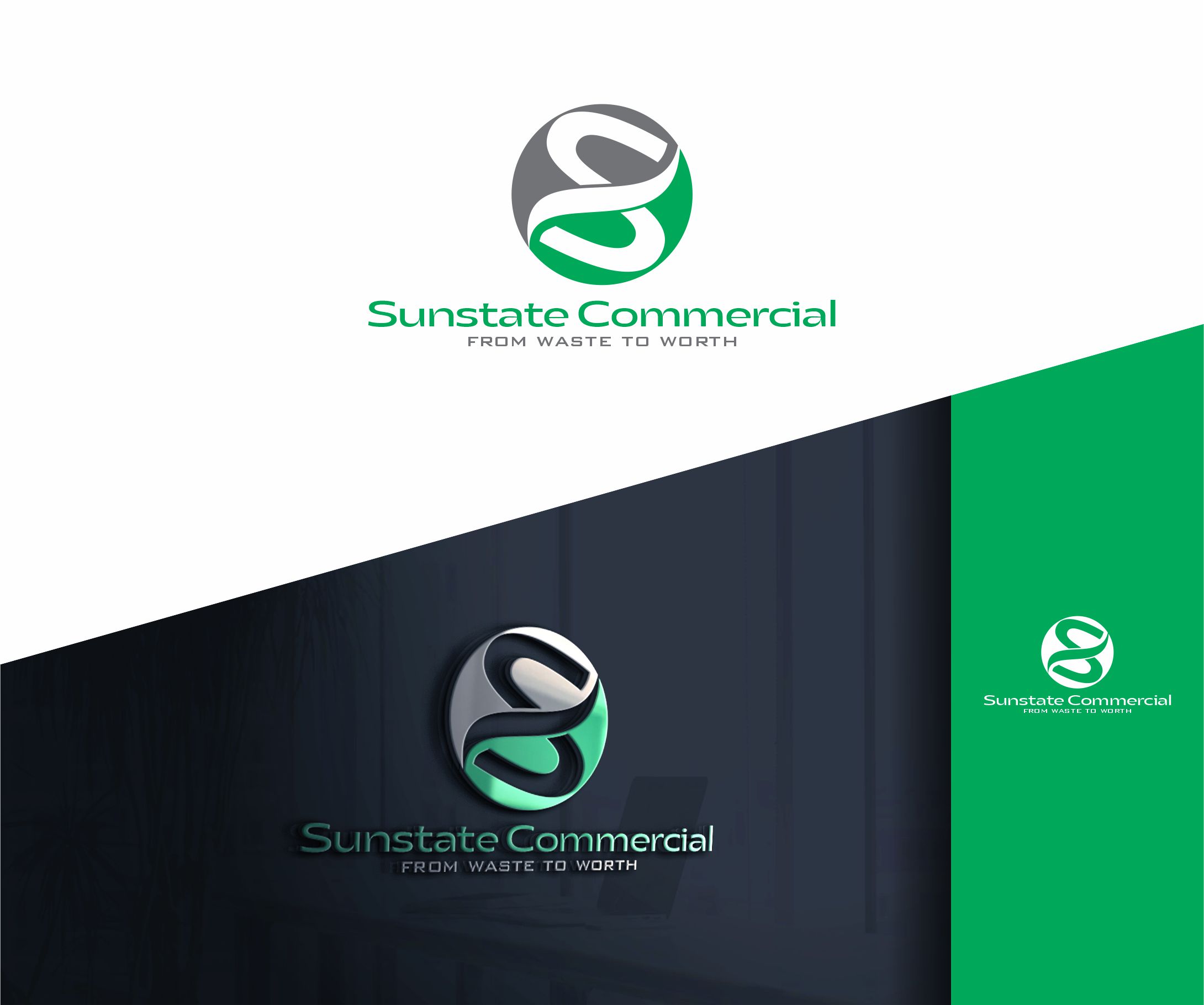 Logo Design by alkaline for Sunstate Commercial | Design #36431845