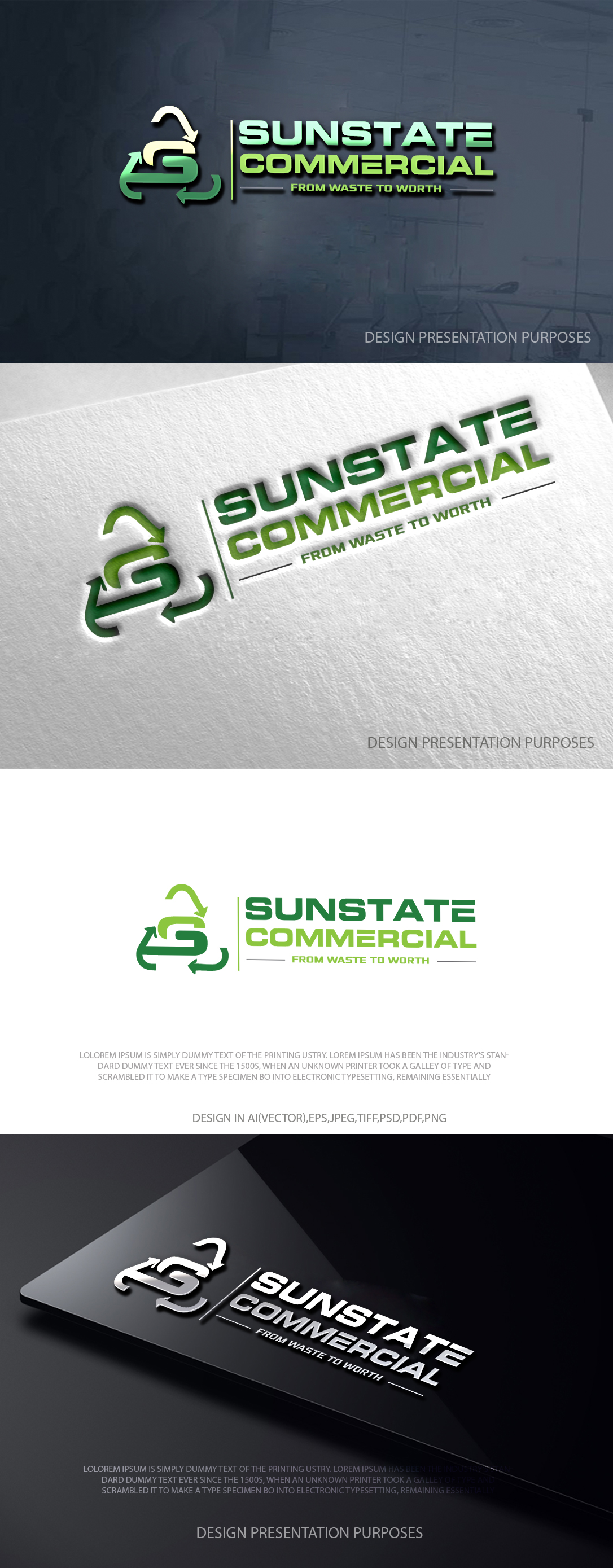 Logo Design by zebronicgraphic for Sunstate Commercial | Design #36423389