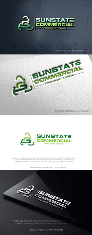 Logo Design by zebronicgraphic for Sunstate Commercial | Design: #36423389
