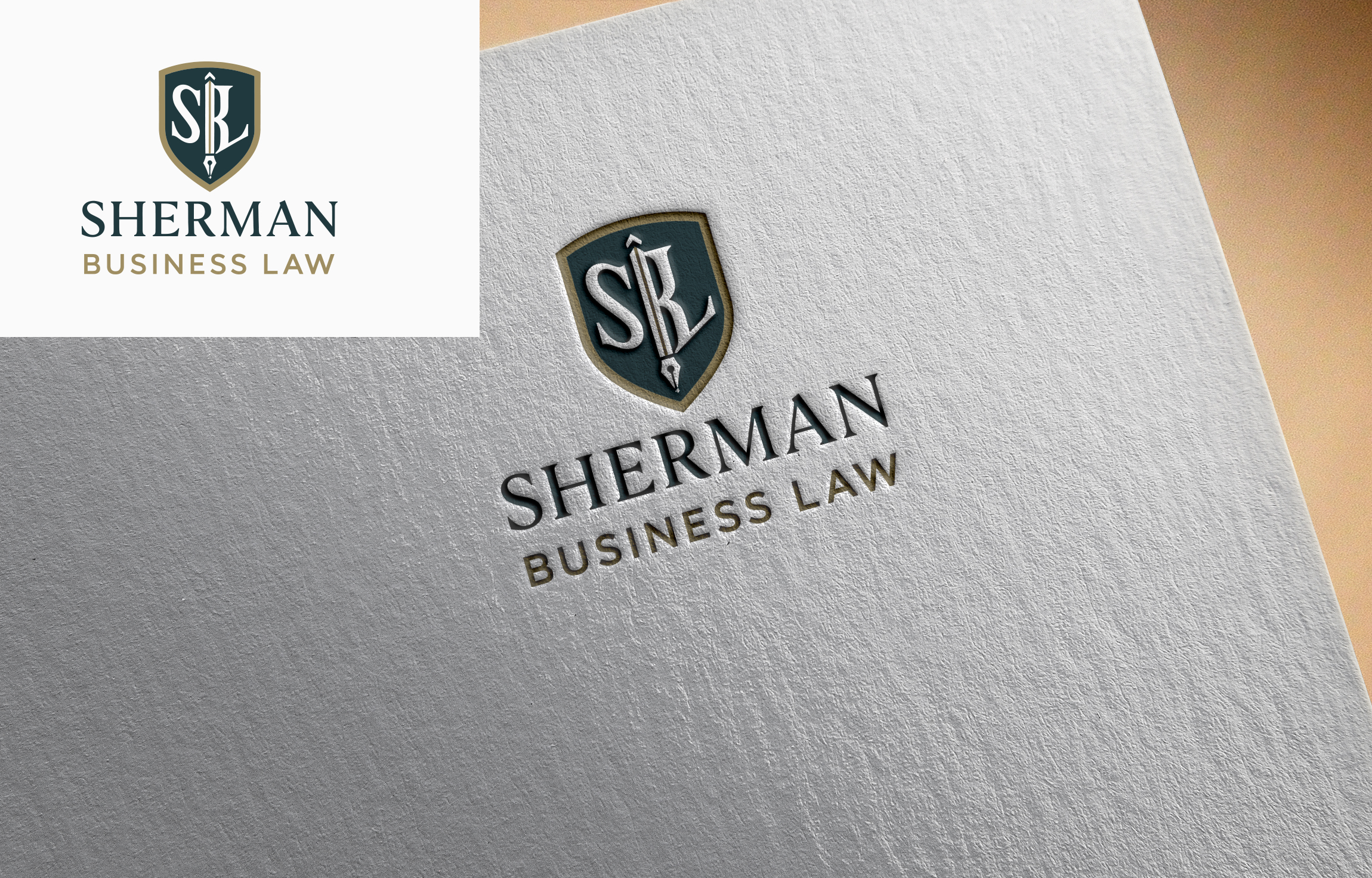 Logo Design by FARU.......... for Sherman Business Law | Design #36436036