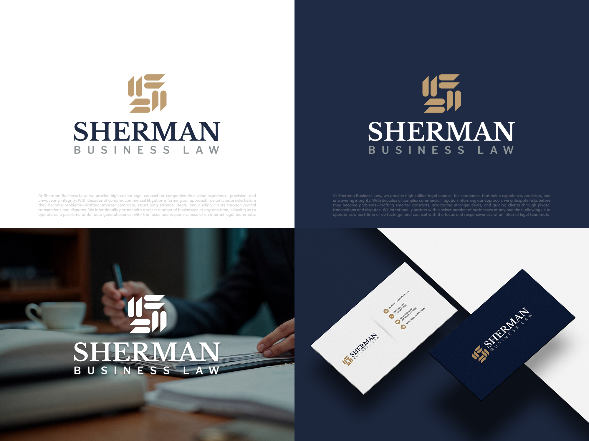 Logo-Design von COLOUR CREATIVE für Sherman Business Law | Design #36463752