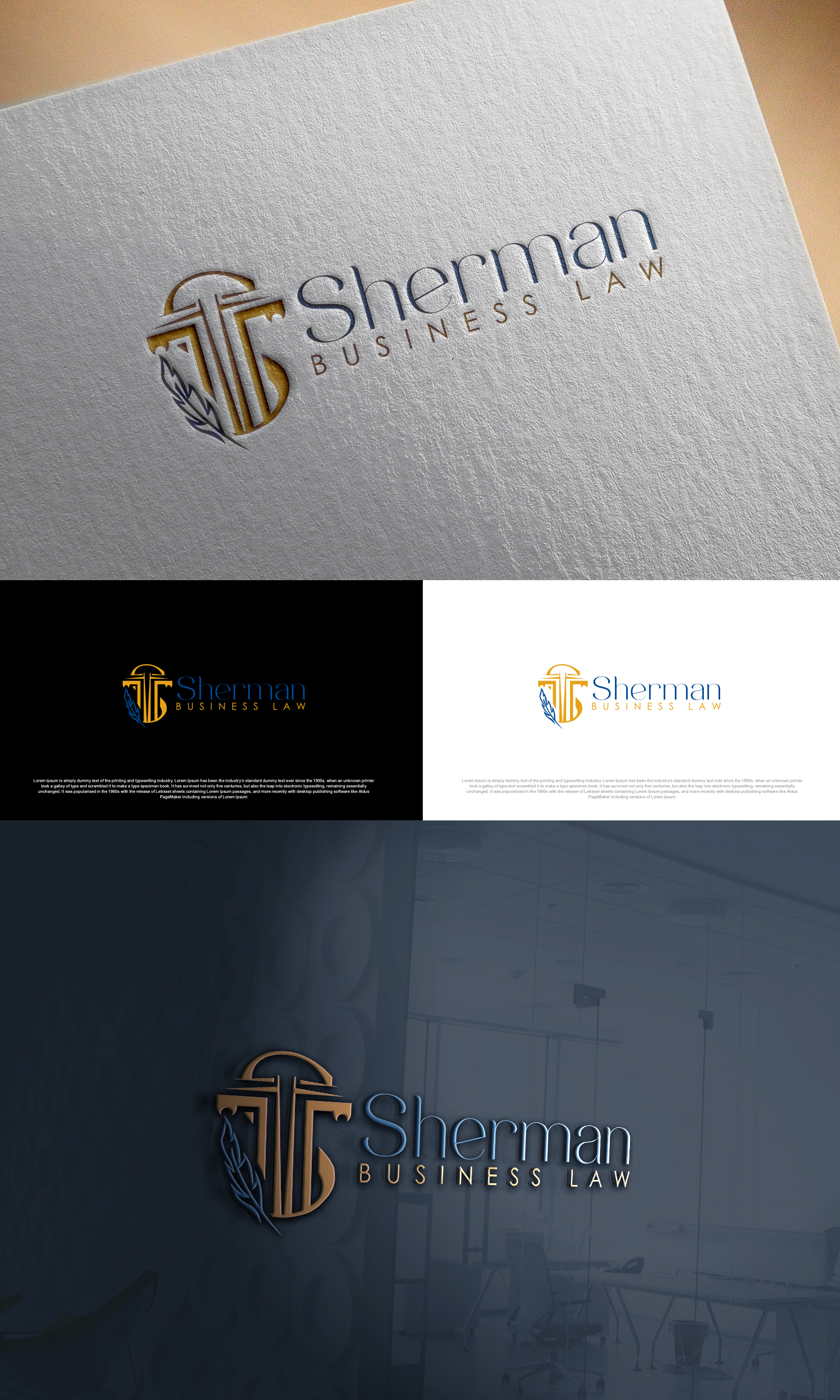 Logo Design by Ahsan Designs for Sherman Business Law | Design #36431747