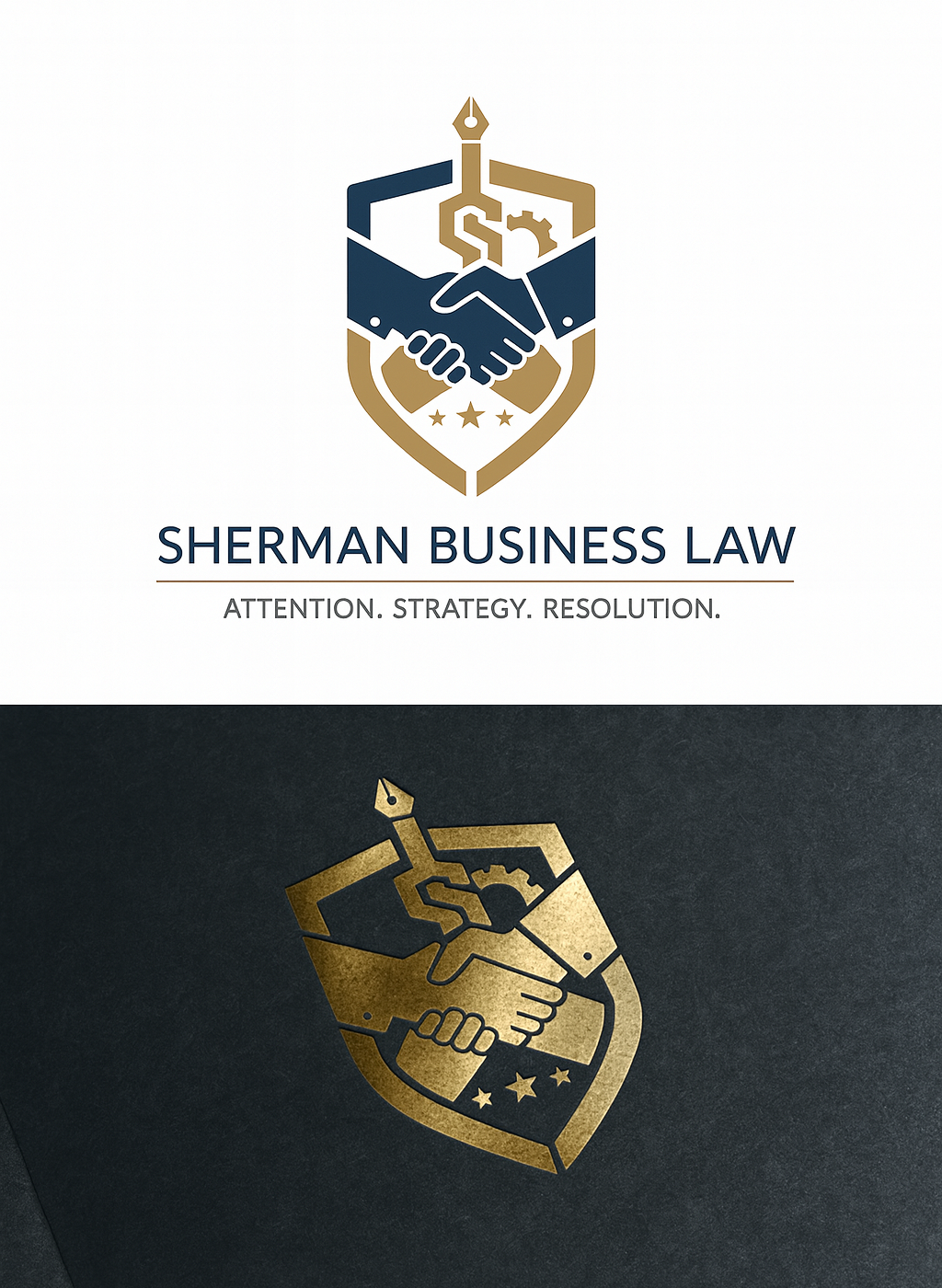 Logo-Design von Taha_01 für Sherman Business Law | Design #36451514
