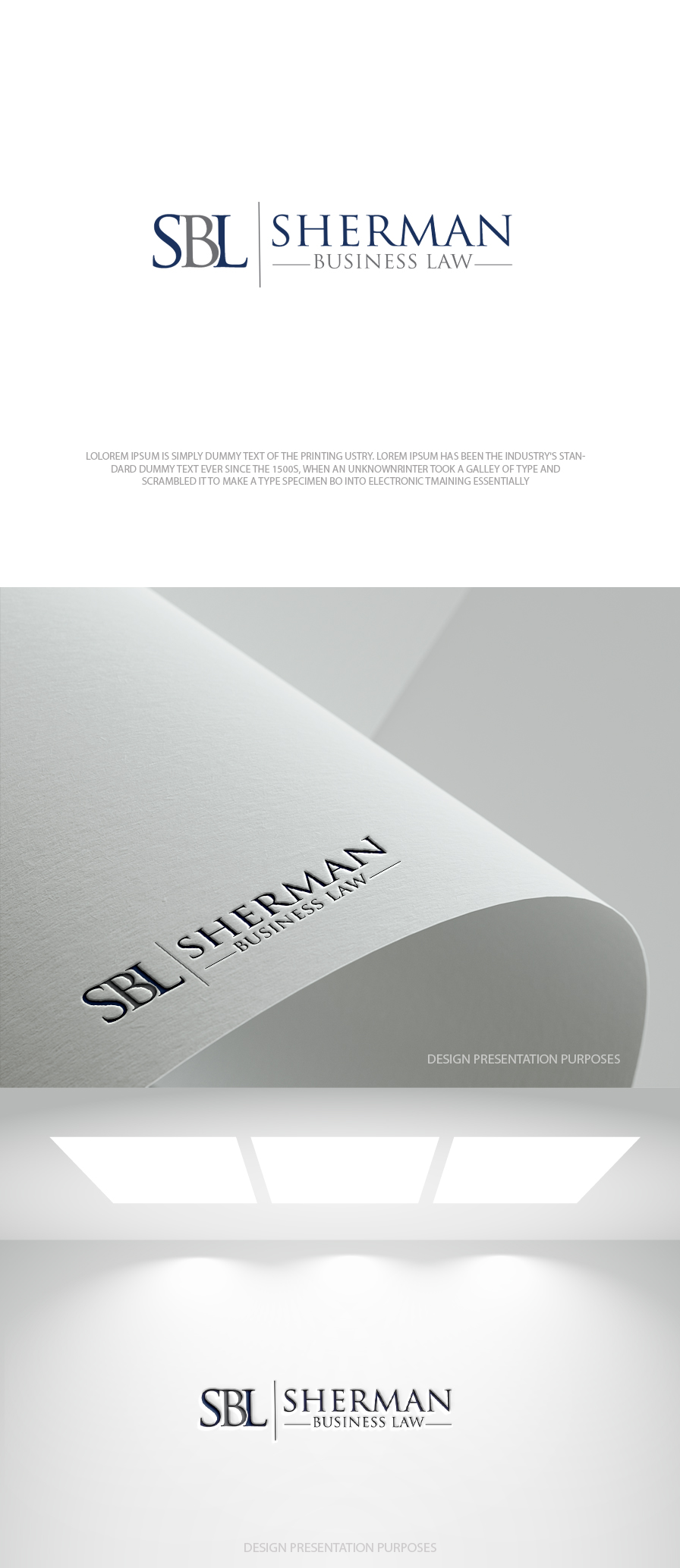 Logo Design by zebronicgraphic for Sherman Business Law | Design #36434996