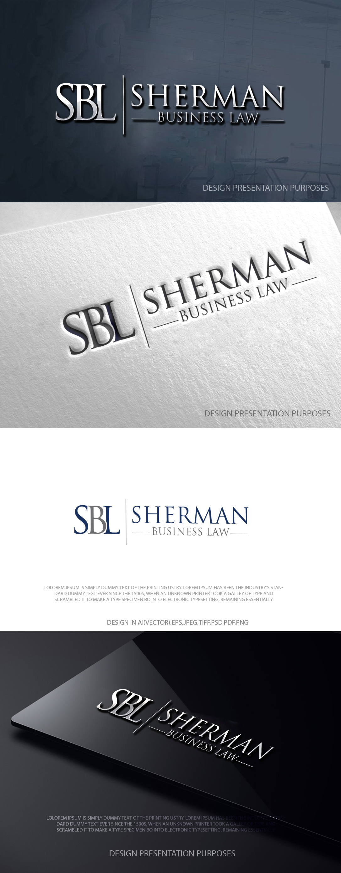 Logo Design by zebronicgraphic for Sherman Business Law | Design #36434997