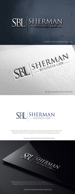 Logo Design by zebronicgraphic for Sherman Business Law | Design: #36434997
