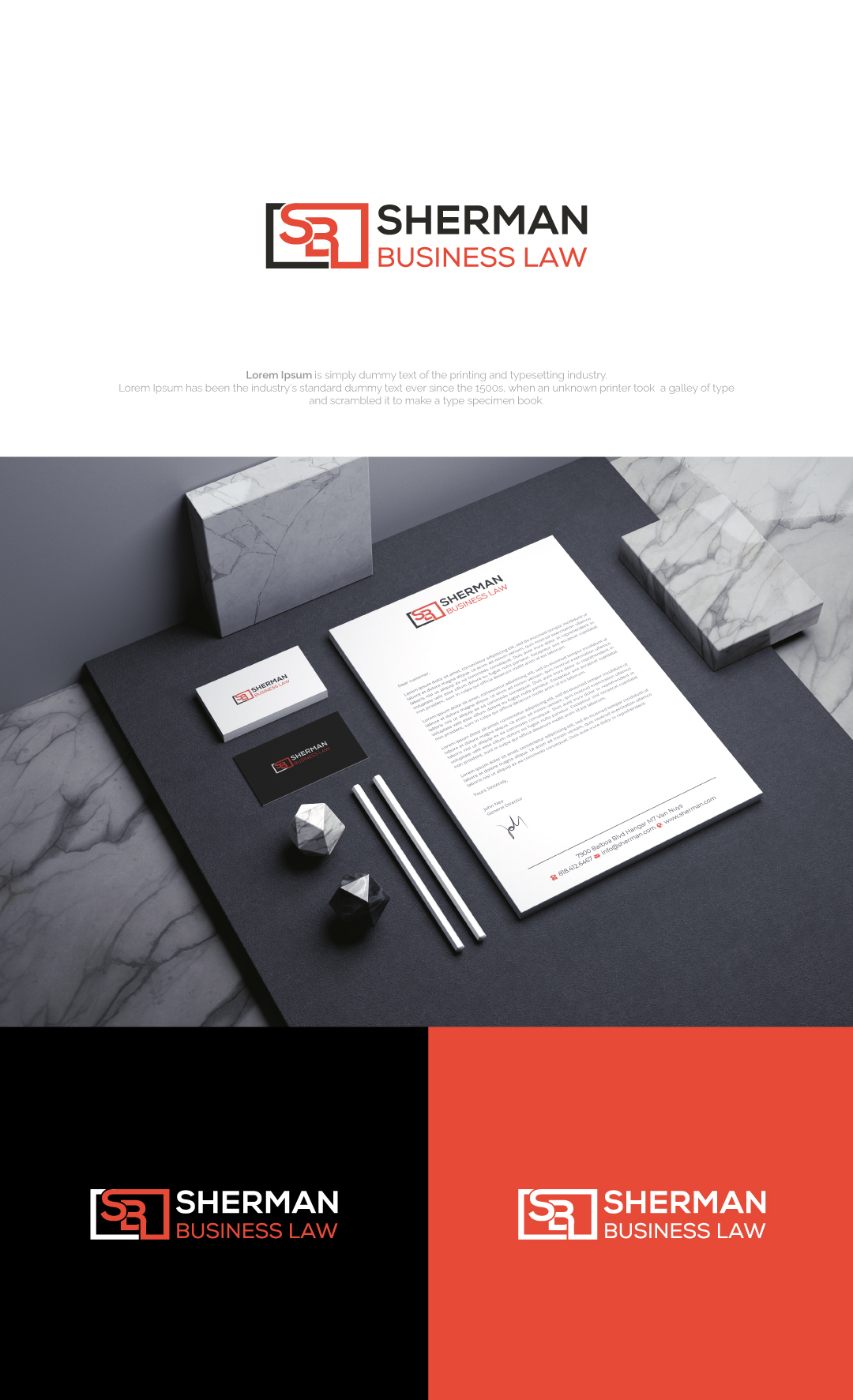 Diseño de Logo por R.design para Sherman Business Law | Diseño #36432120