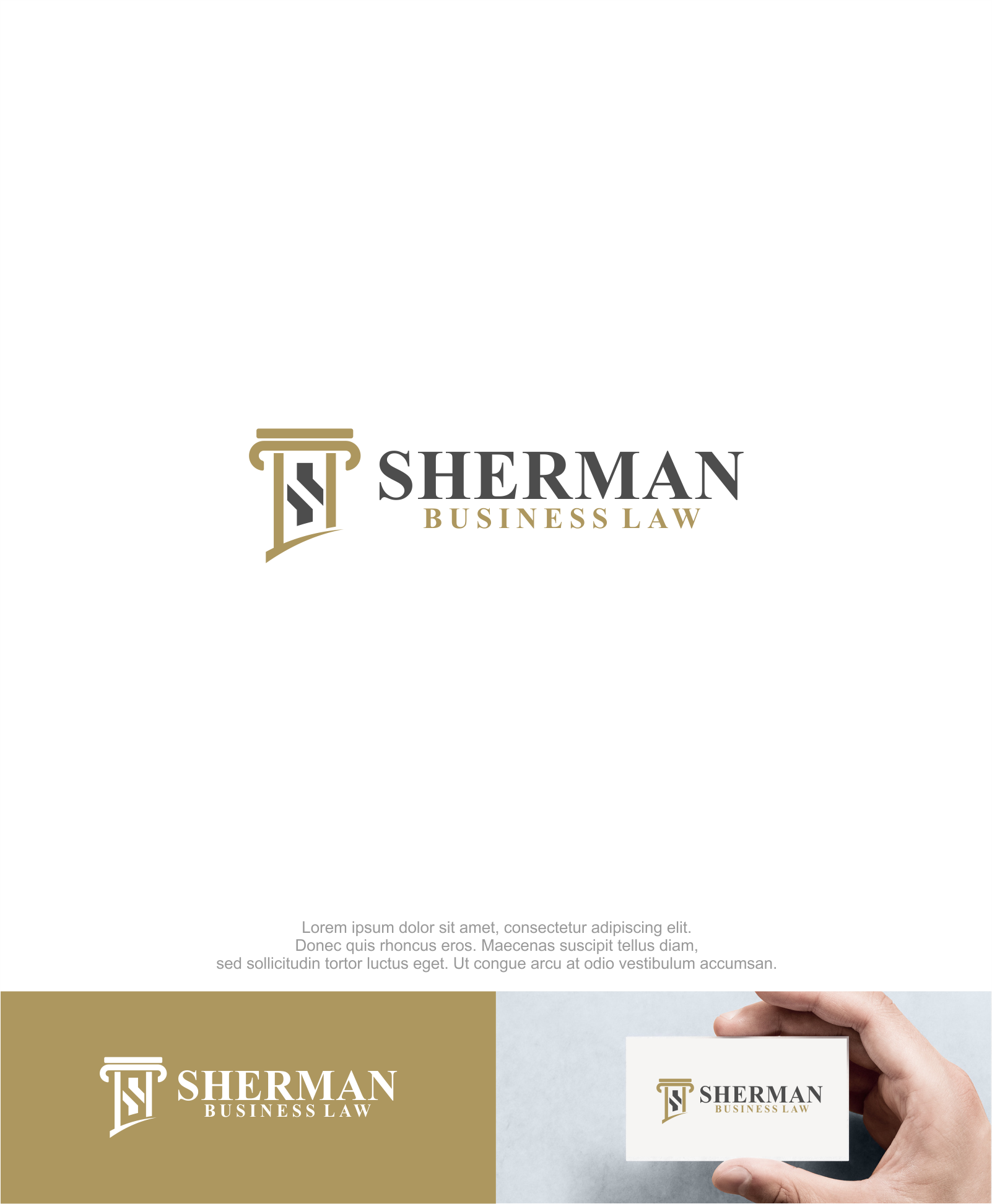 Logo Design by M.Syaiful Huda for Sherman Business Law | Design #36431724