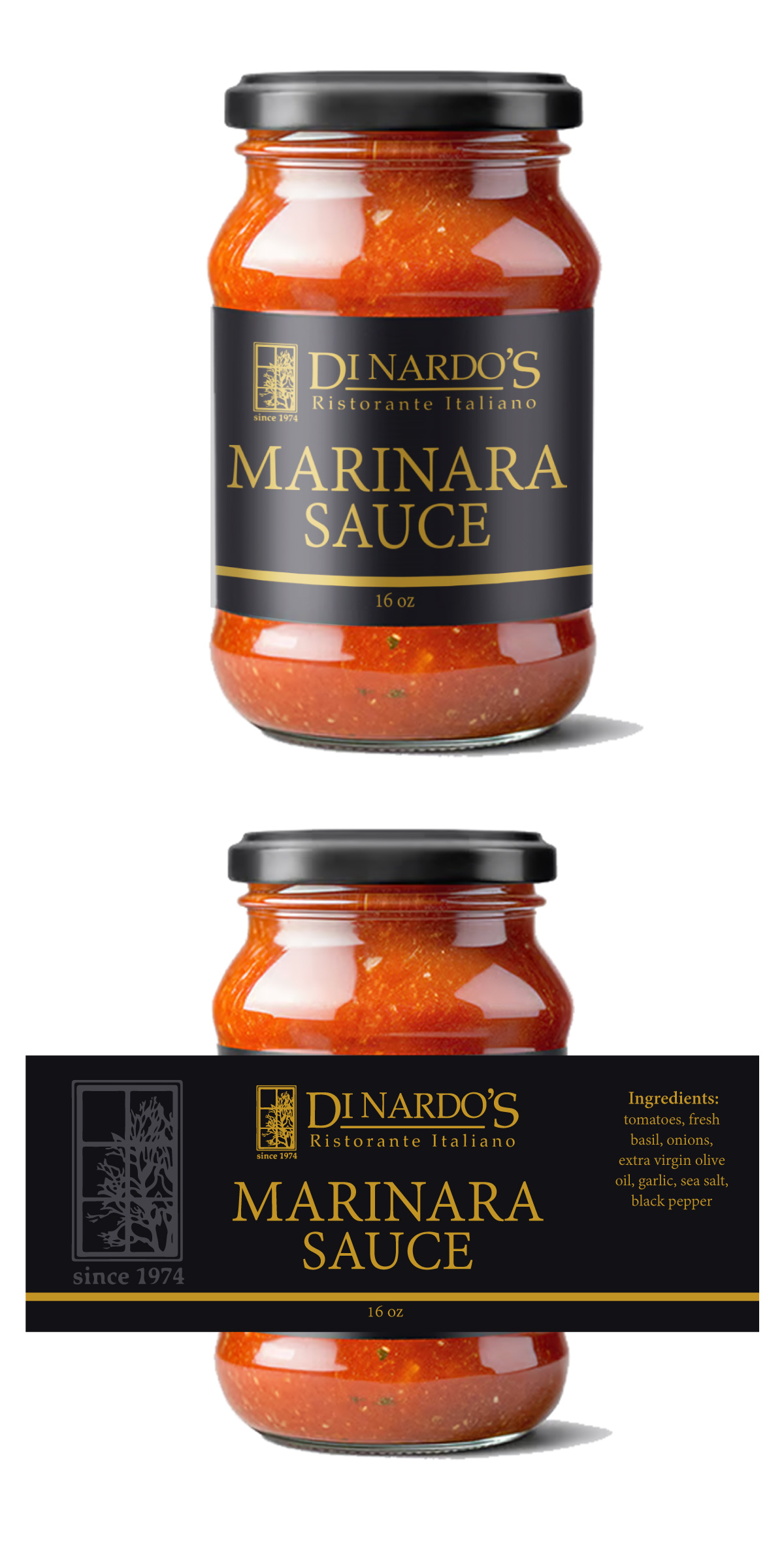 Diseño de Etiqueta por Sergio Coelho para di nardos restaurant | Diseño #36431267