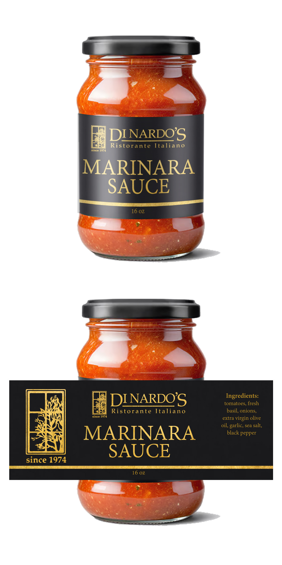 Diseño de Etiqueta por Sergio Coelho para di nardos restaurant | Diseño #36431289