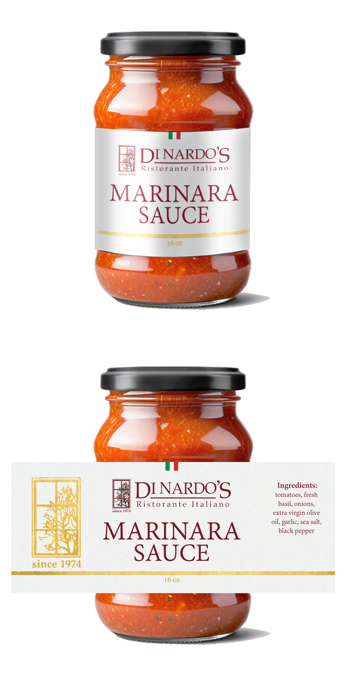 Diseño de Etiqueta por Sergio Coelho para di nardos restaurant | Diseño #36431456