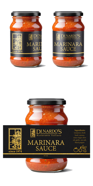 Diseño de Etiqueta por Sergio Coelho para di nardos restaurant | Diseño: #36439648