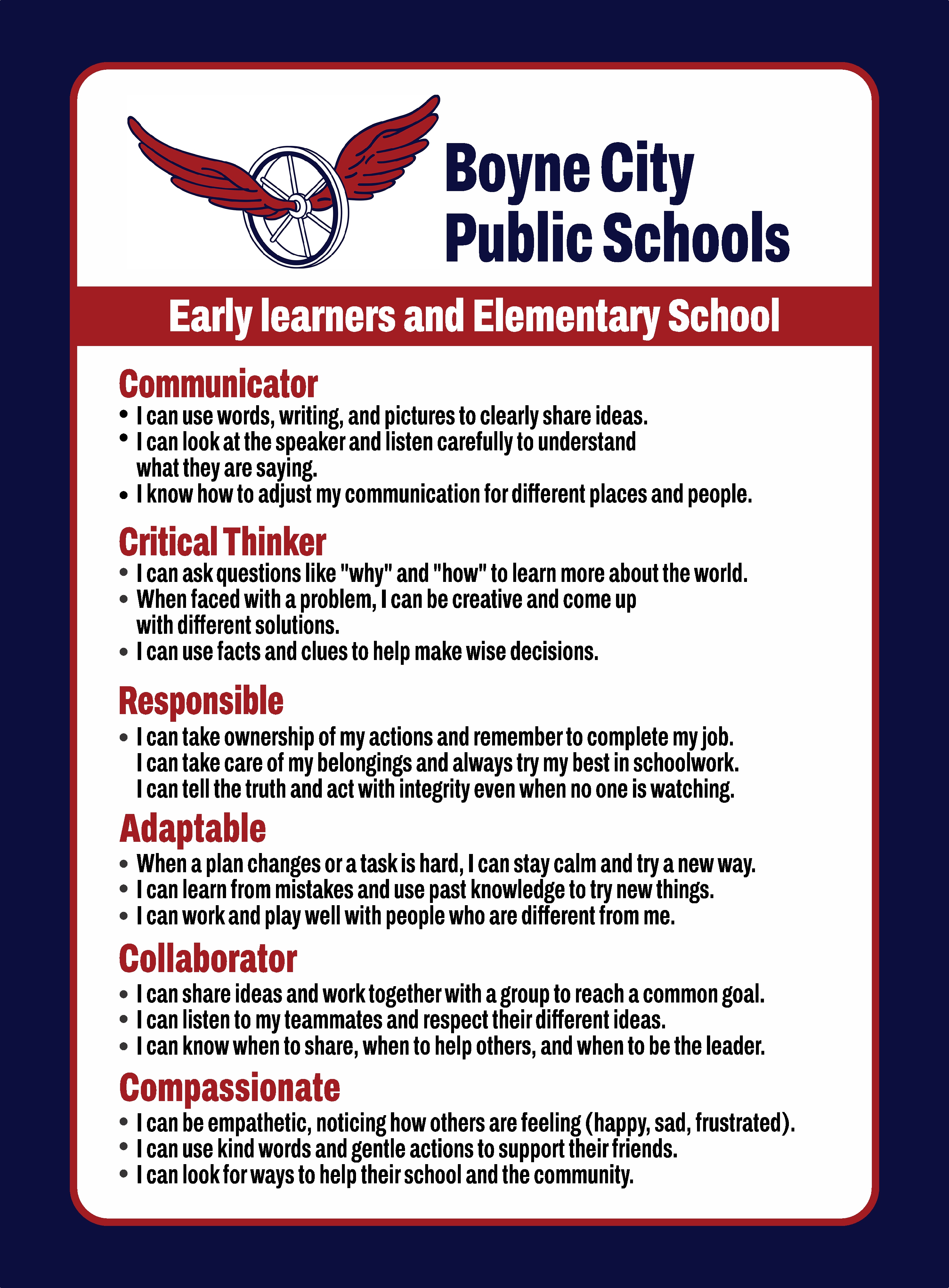Flyer Design by Mozez32 for Boyne City Public Schools | Design #36458502