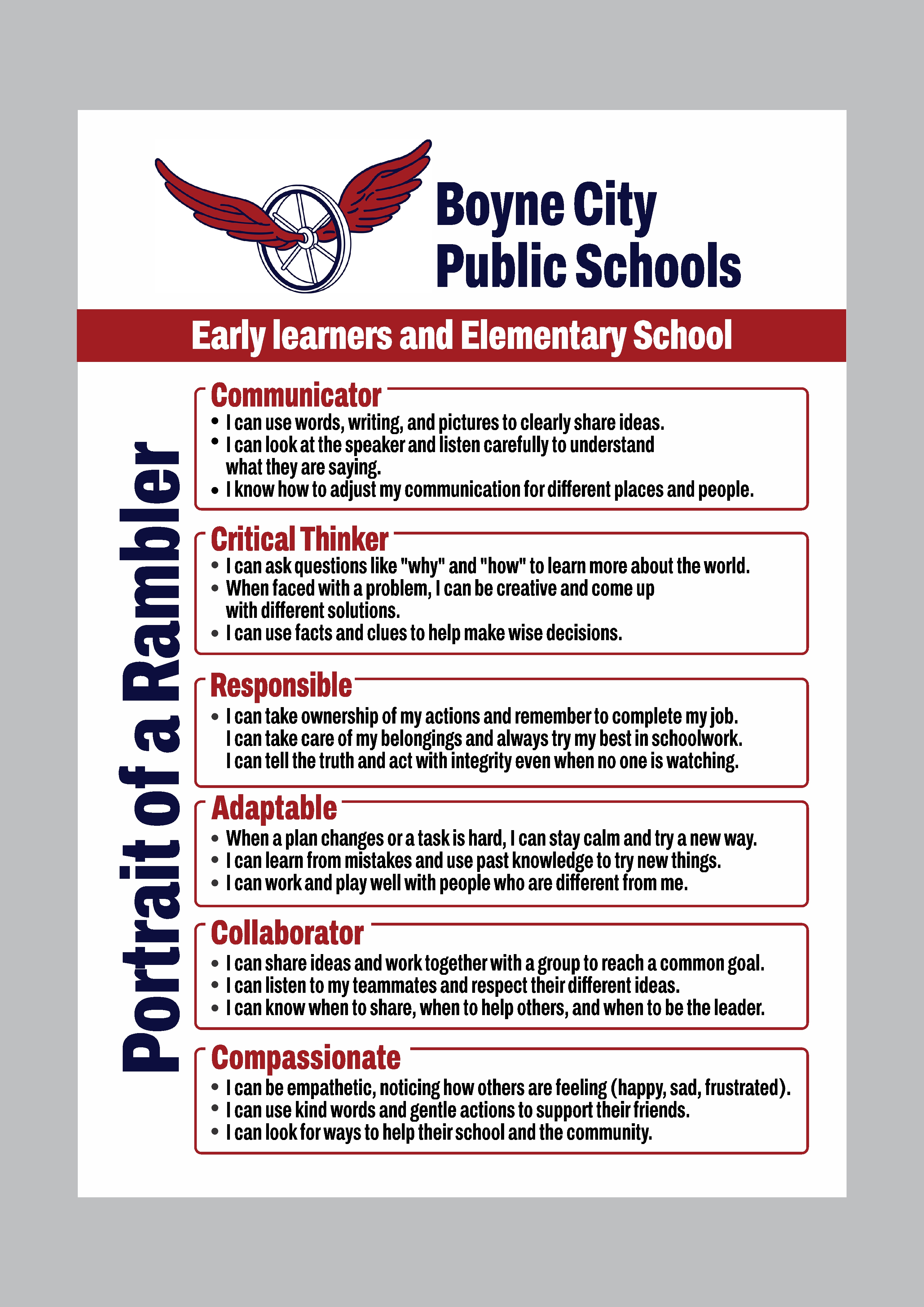 Flyer Design by Mozez32 for Boyne City Public Schools | Design #36458554
