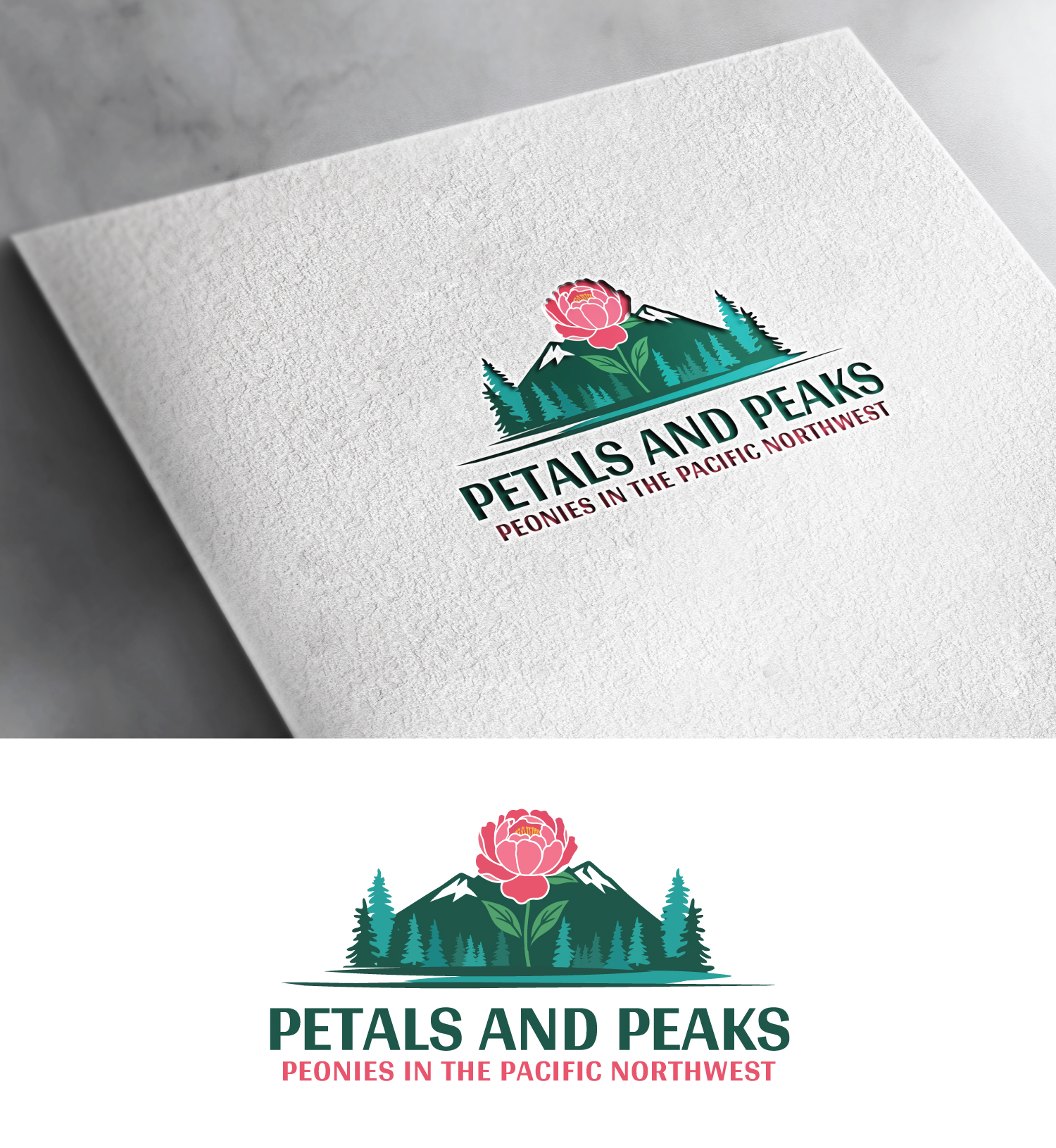Diseño de Logo por StromDesignHub para PNW Peony Society | Diseño #36450964