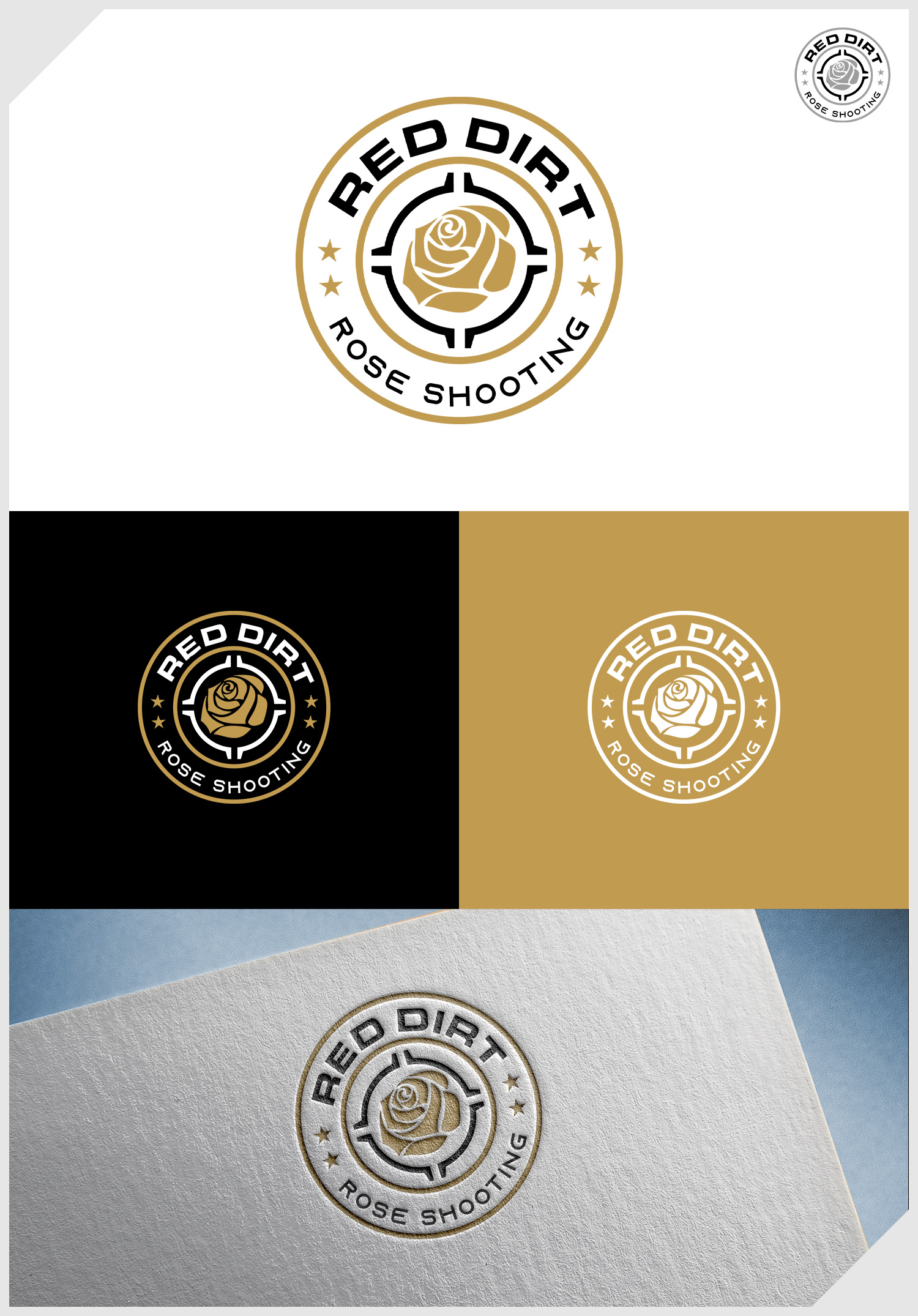 Diseño de Logo por IDesign1606 para Red Dirt Rose Shooting | Diseño #36453319