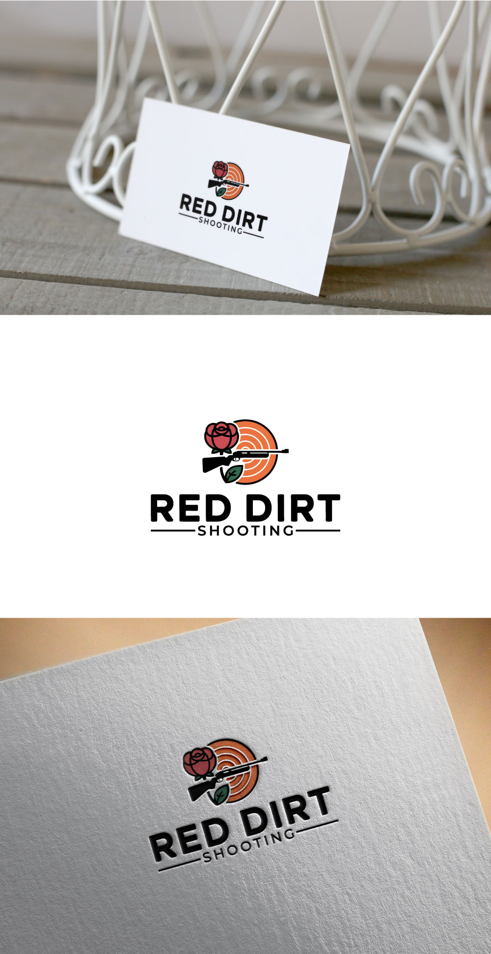Diseño de Logo por KING JM para Red Dirt Rose Shooting | Diseño #36451762