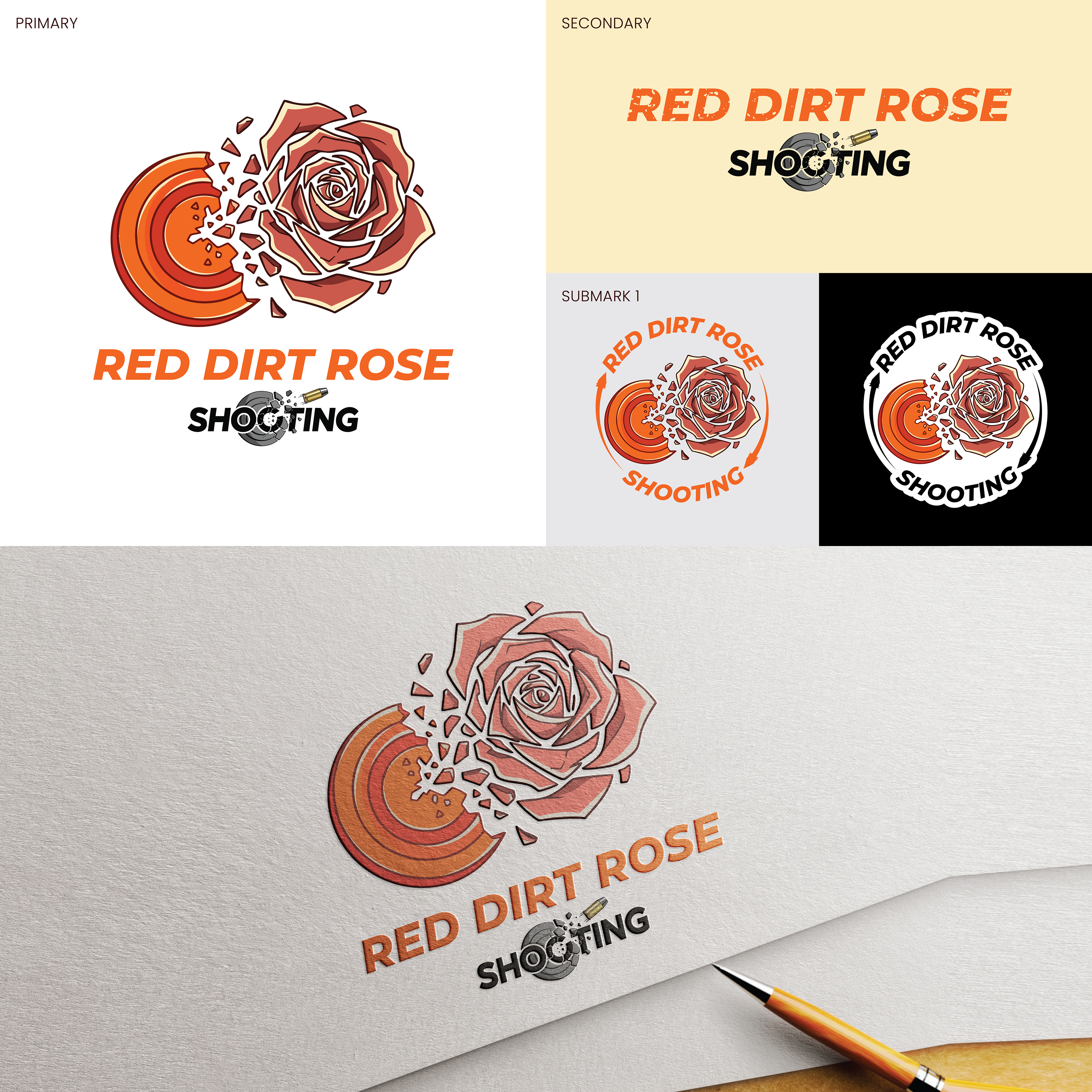 Diseño de Logo por Deep Agheda para Red Dirt Rose Shooting | Diseño #36483038