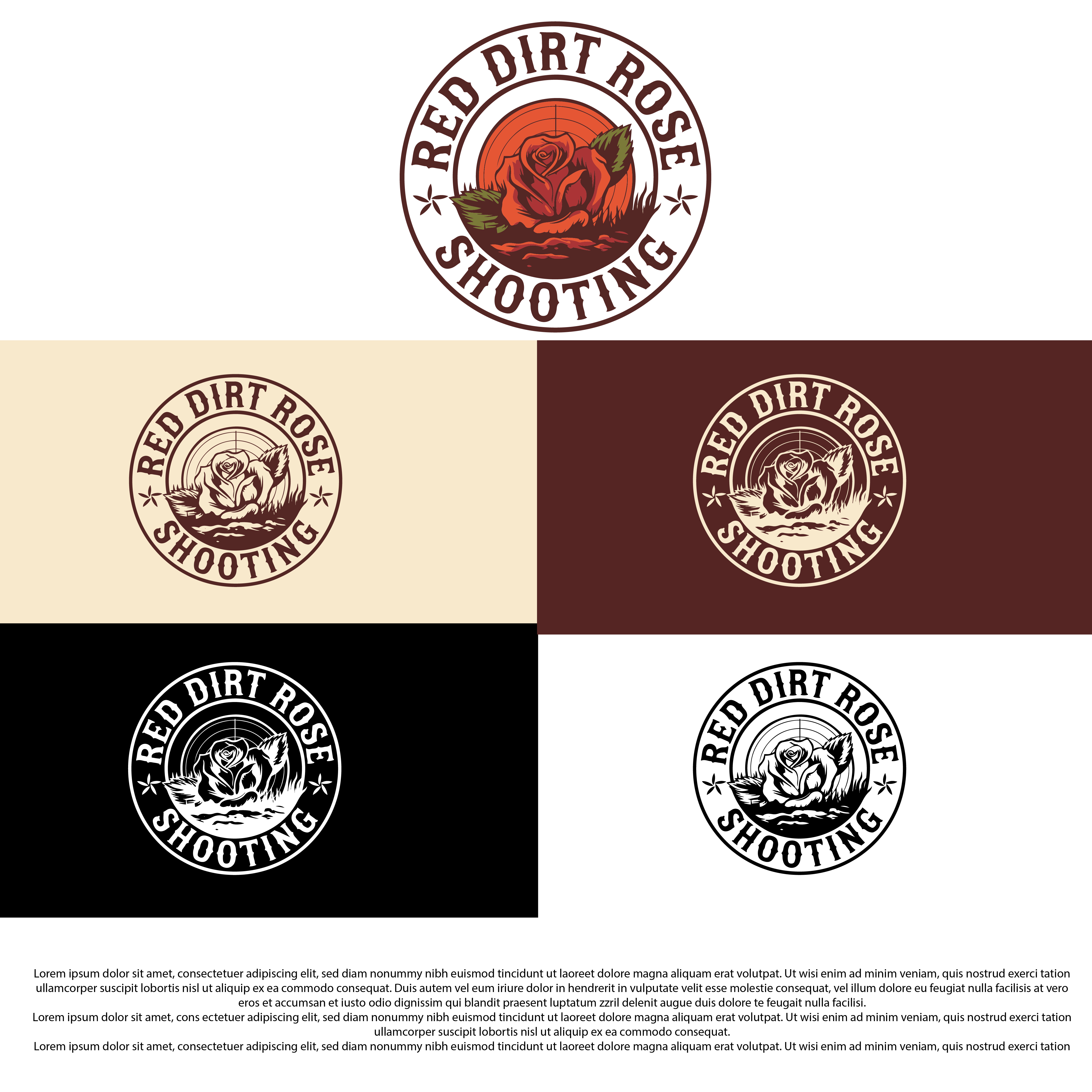 Diseño de Logo por Shariqology para Red Dirt Rose Shooting | Diseño #36452202