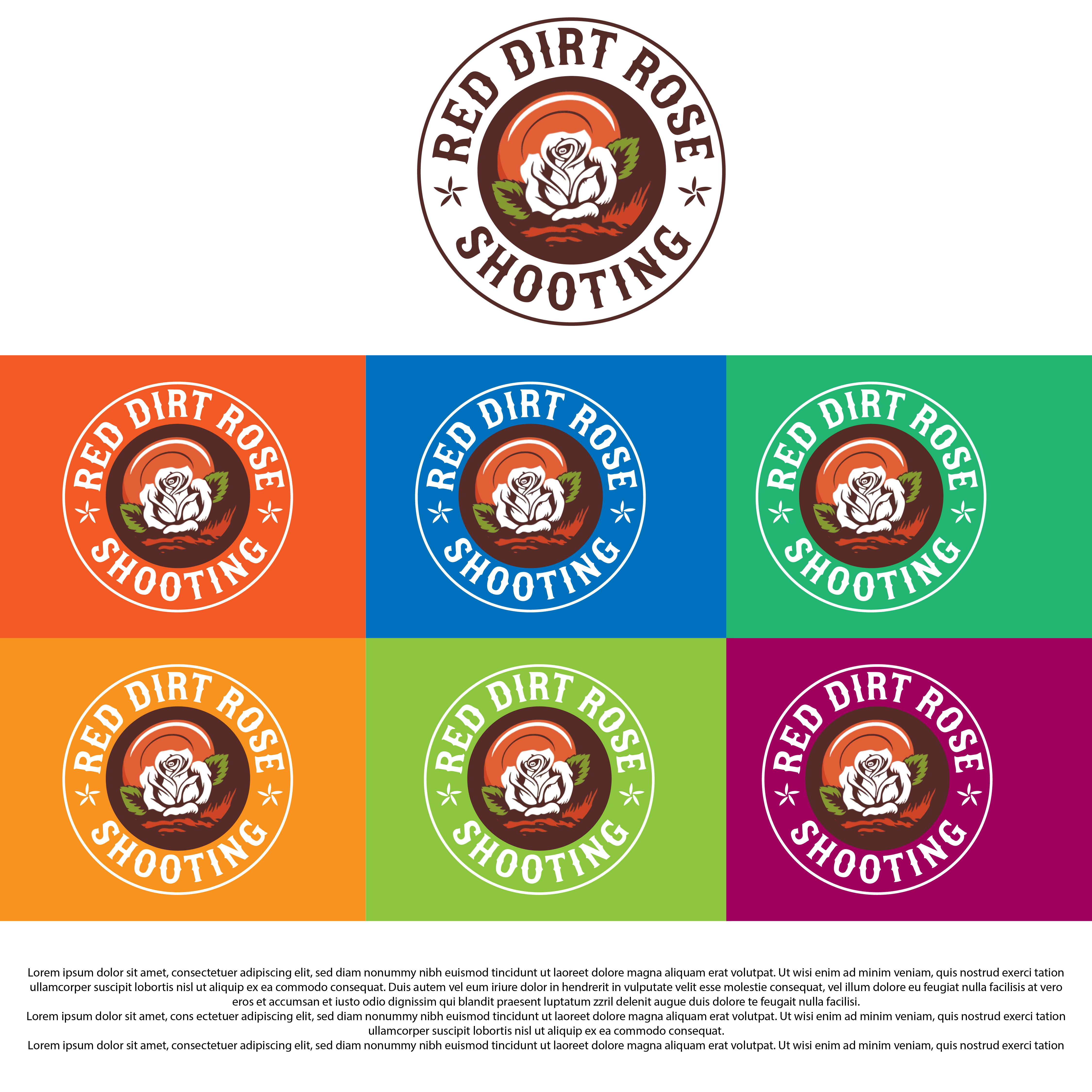 Diseño de Logo por Shariqology para Red Dirt Rose Shooting | Diseño #36454140
