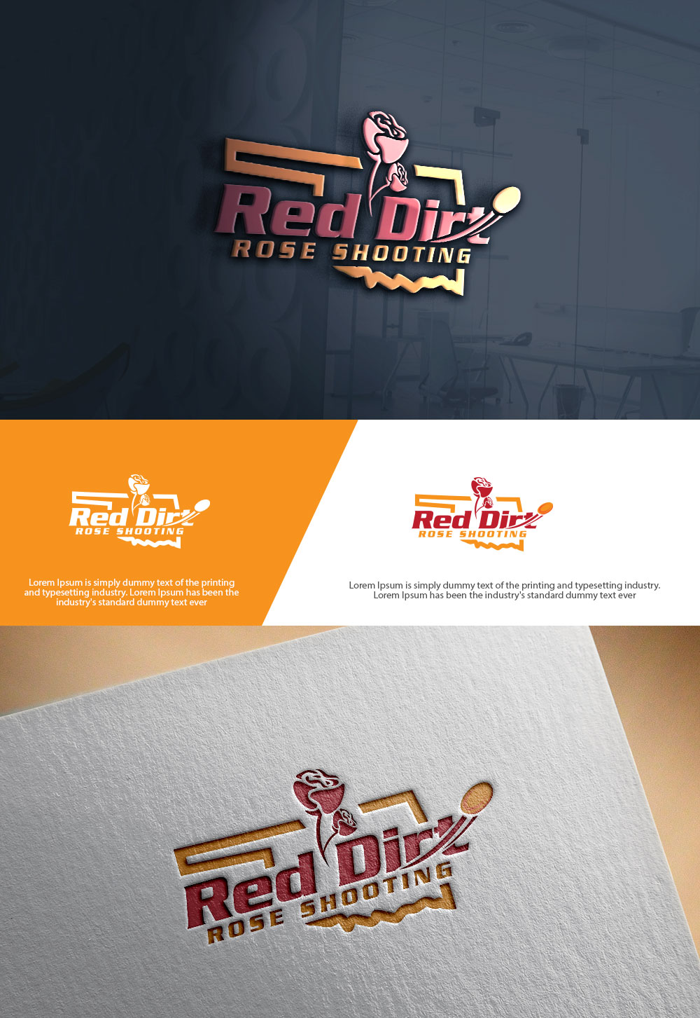Diseño de Logo por sulemani  creation para Red Dirt Rose Shooting | Diseño #36453584