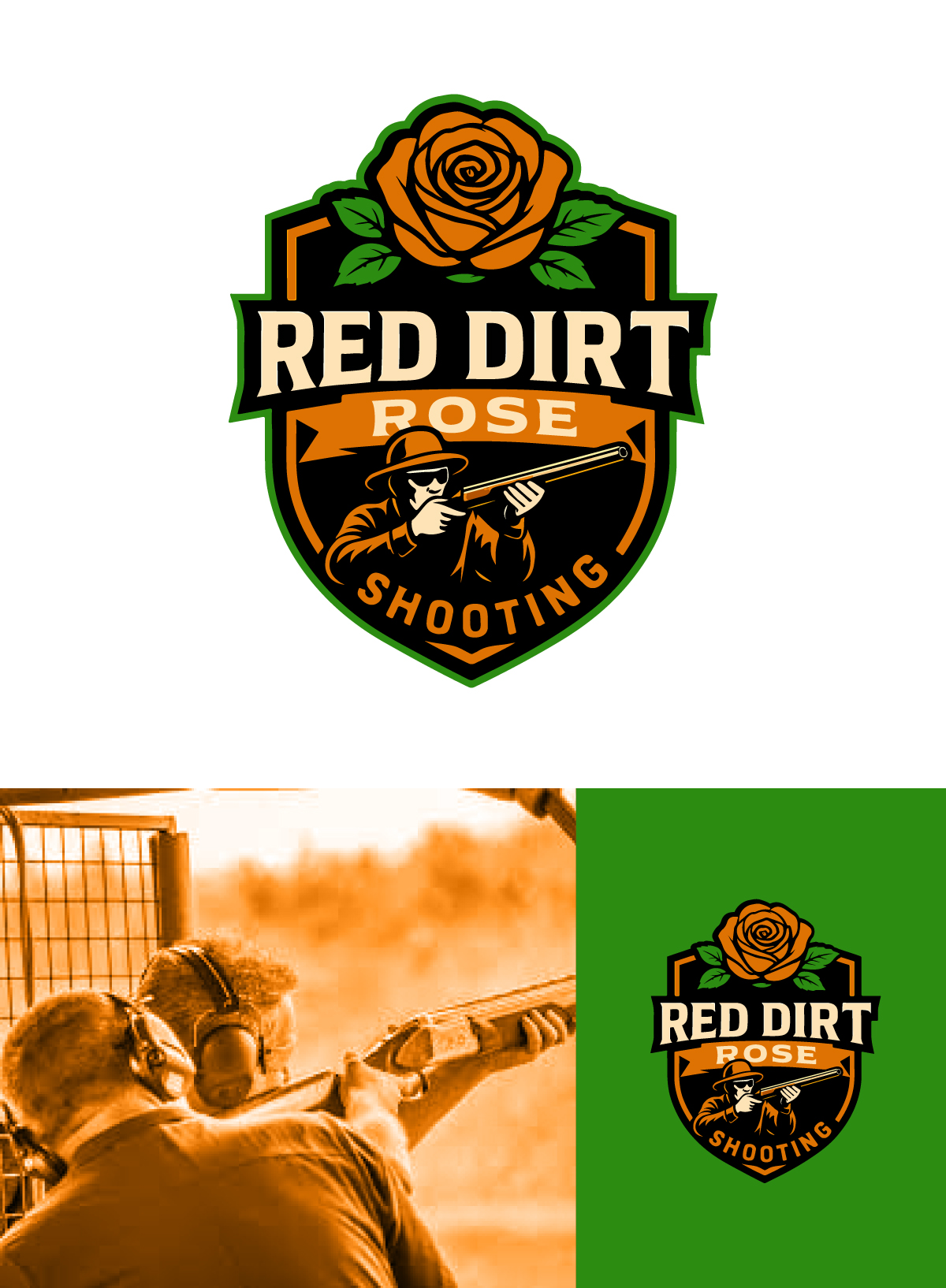 Logo Design by apik. for Red Dirt Rose Shooting | Design #36453903