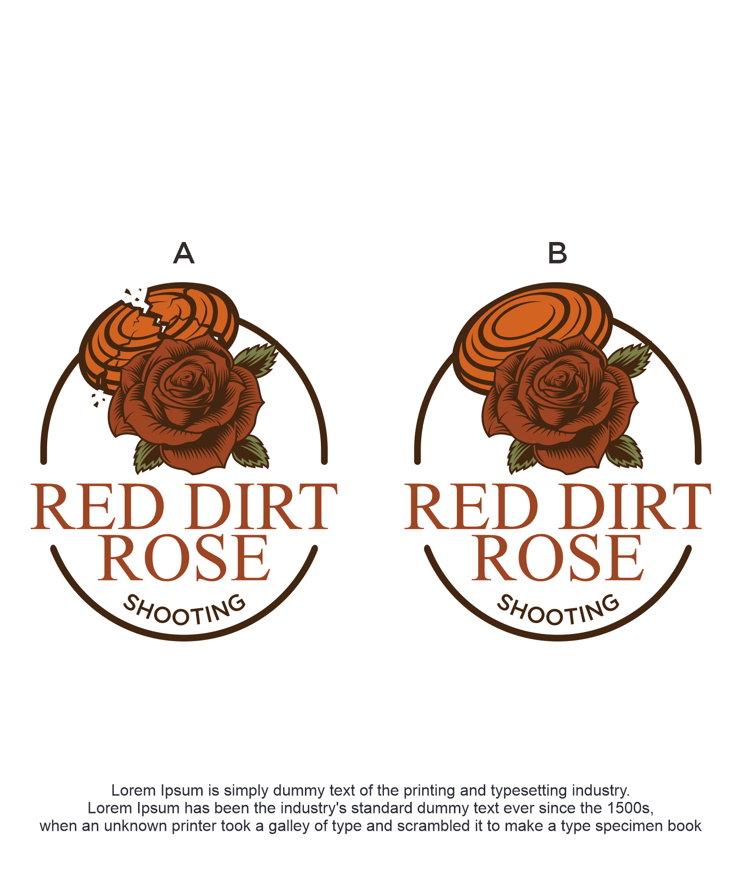 Logo Design by Abigaill_design for Red Dirt Rose Shooting | Design #36515269