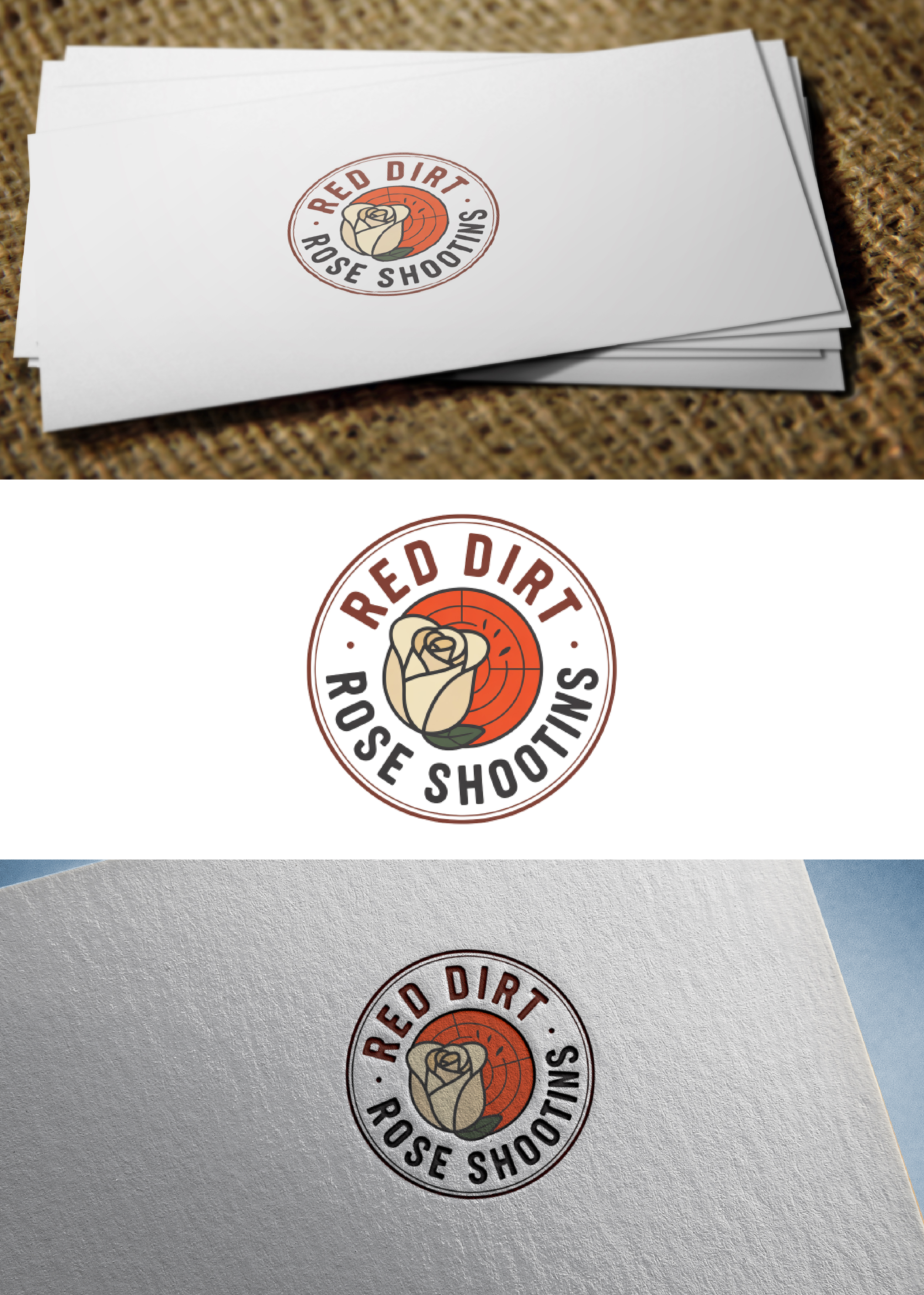 Diseño de Logo por Grapixer para Red Dirt Rose Shooting | Diseño #36456595