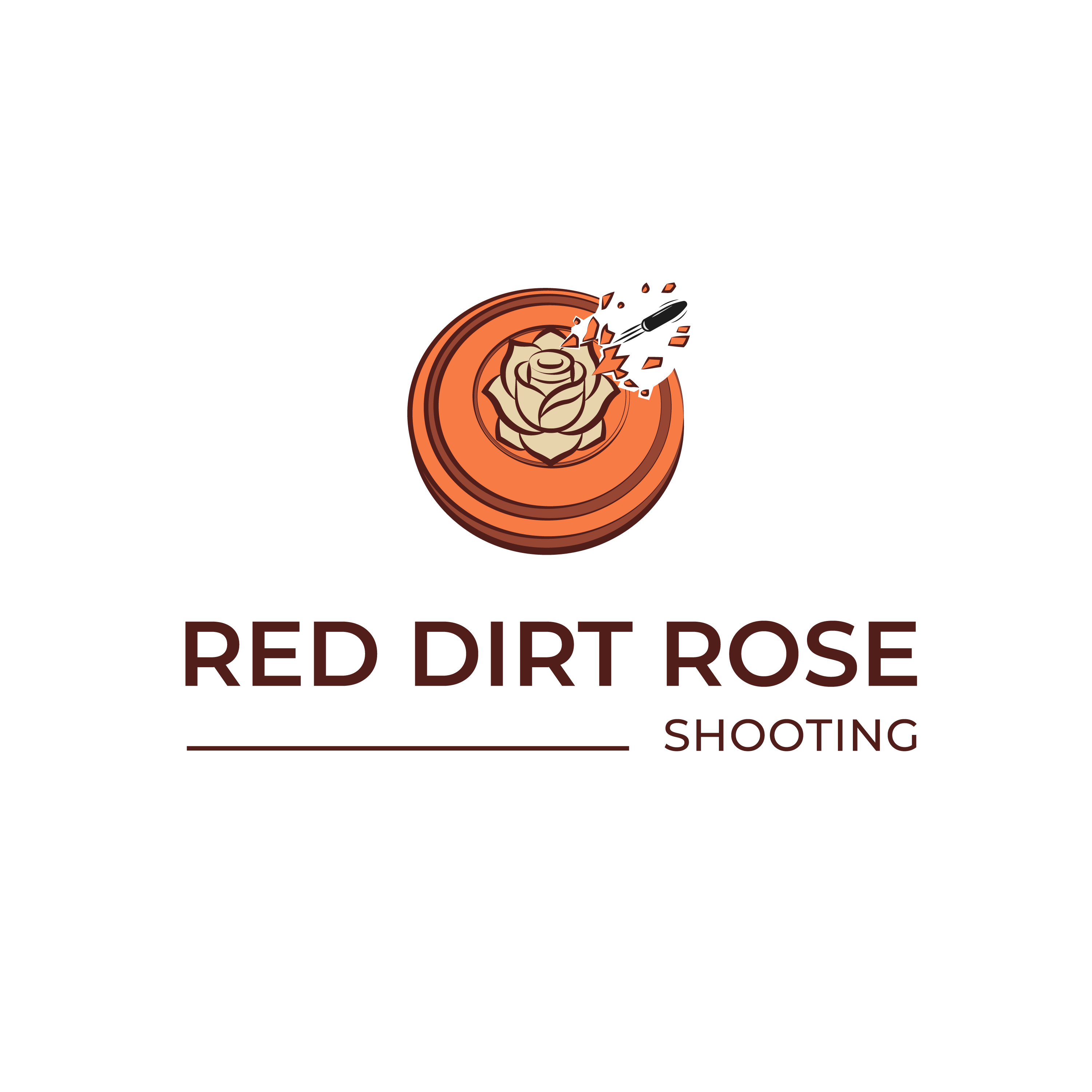 Diseño de Logo por designest92 para Red Dirt Rose Shooting | Diseño #36458990