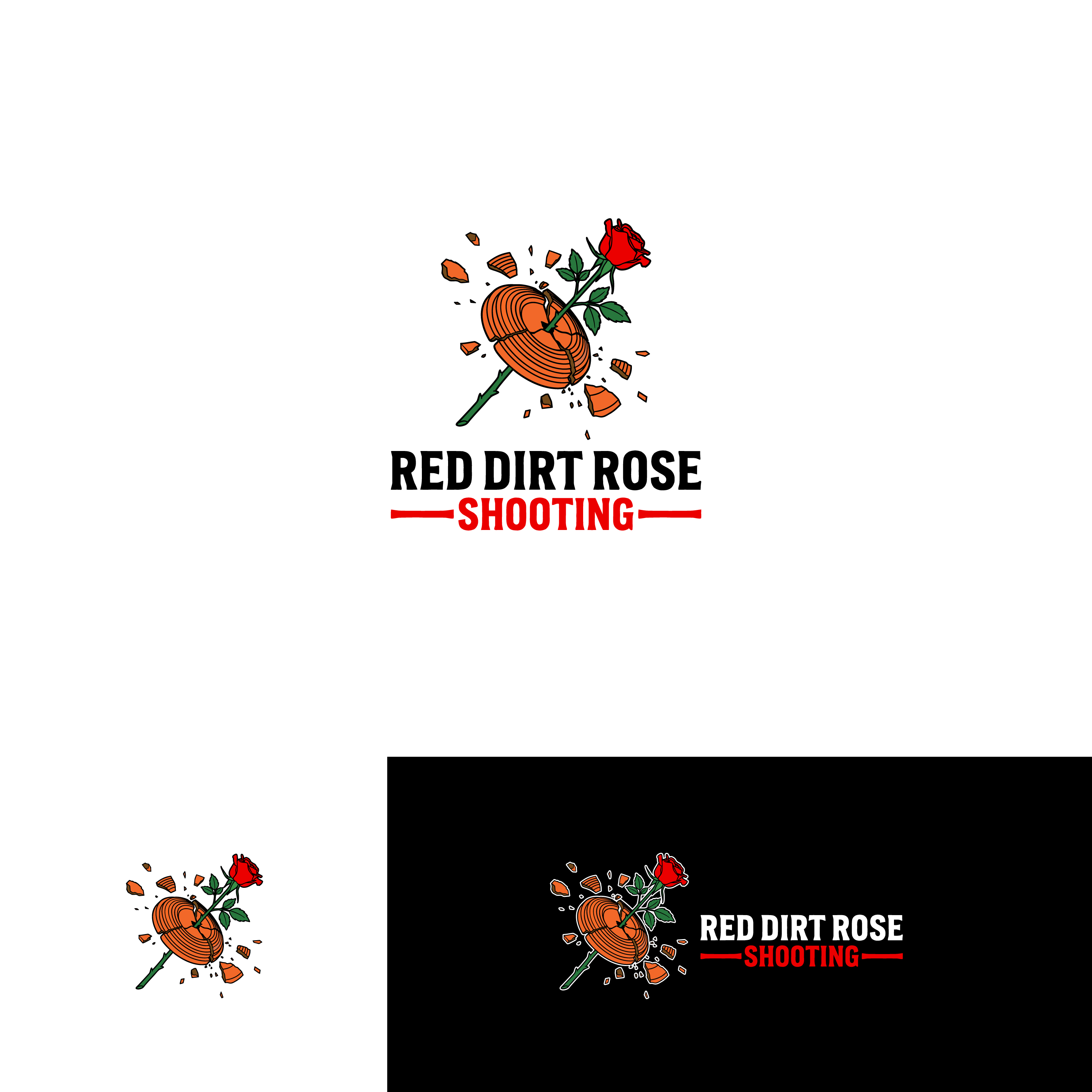 Logo Design by arcoalex for Red Dirt Rose Shooting | Design #36455137