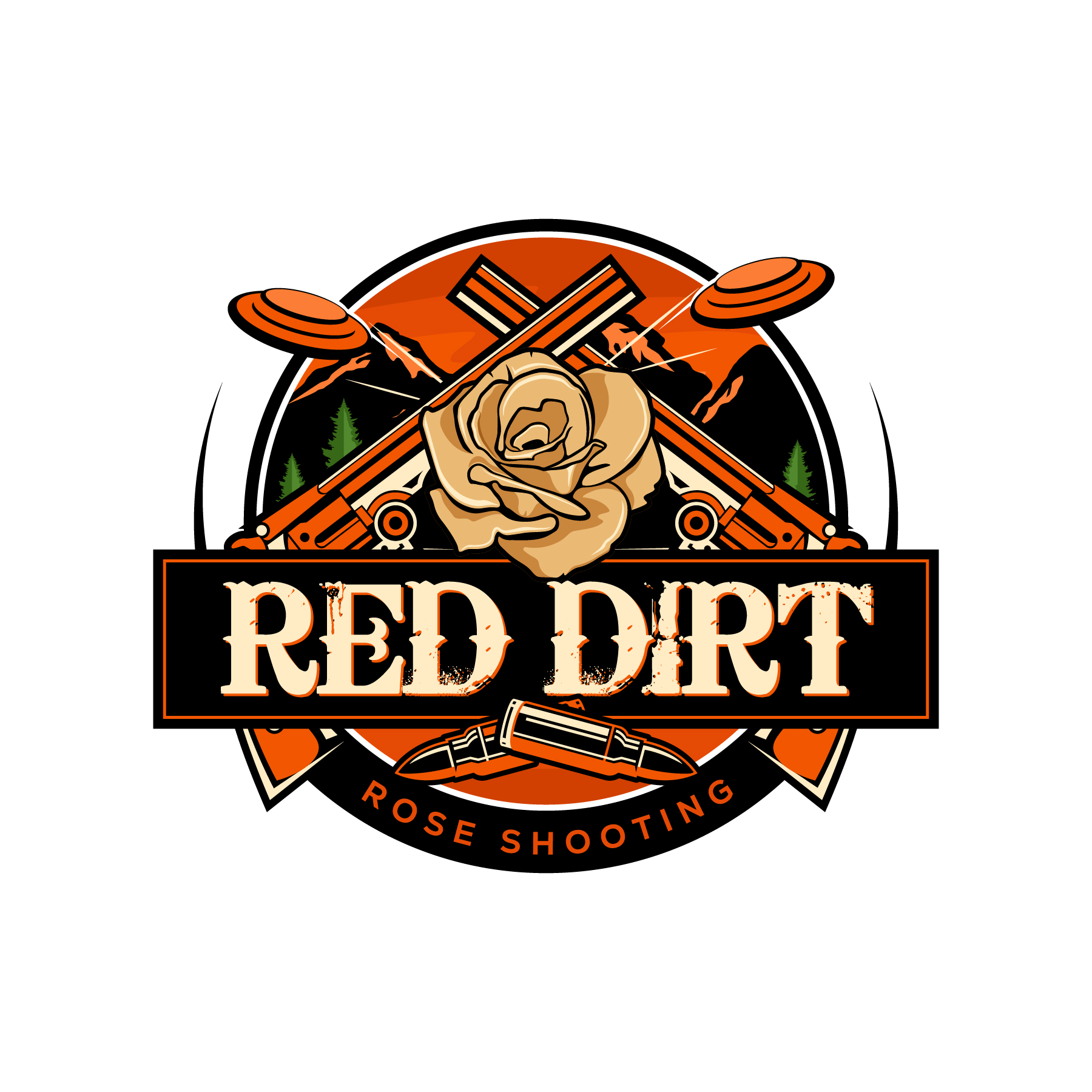 Logo Design by debdesign for Red Dirt Rose Shooting | Design #36461597