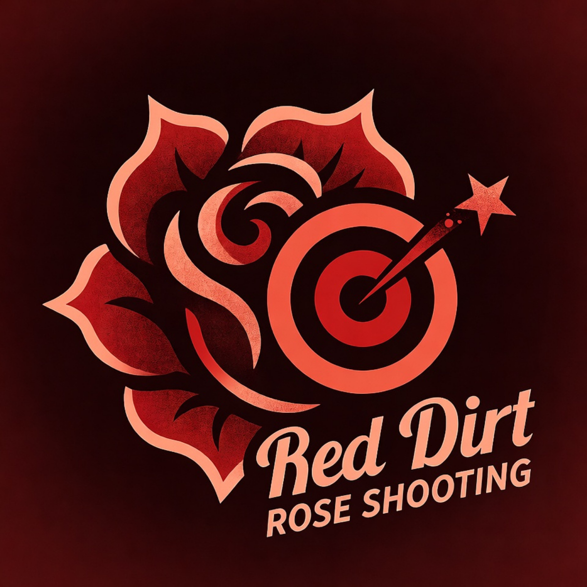 Diseño de Logo por TienLX Designer para Red Dirt Rose Shooting | Diseño #36456002