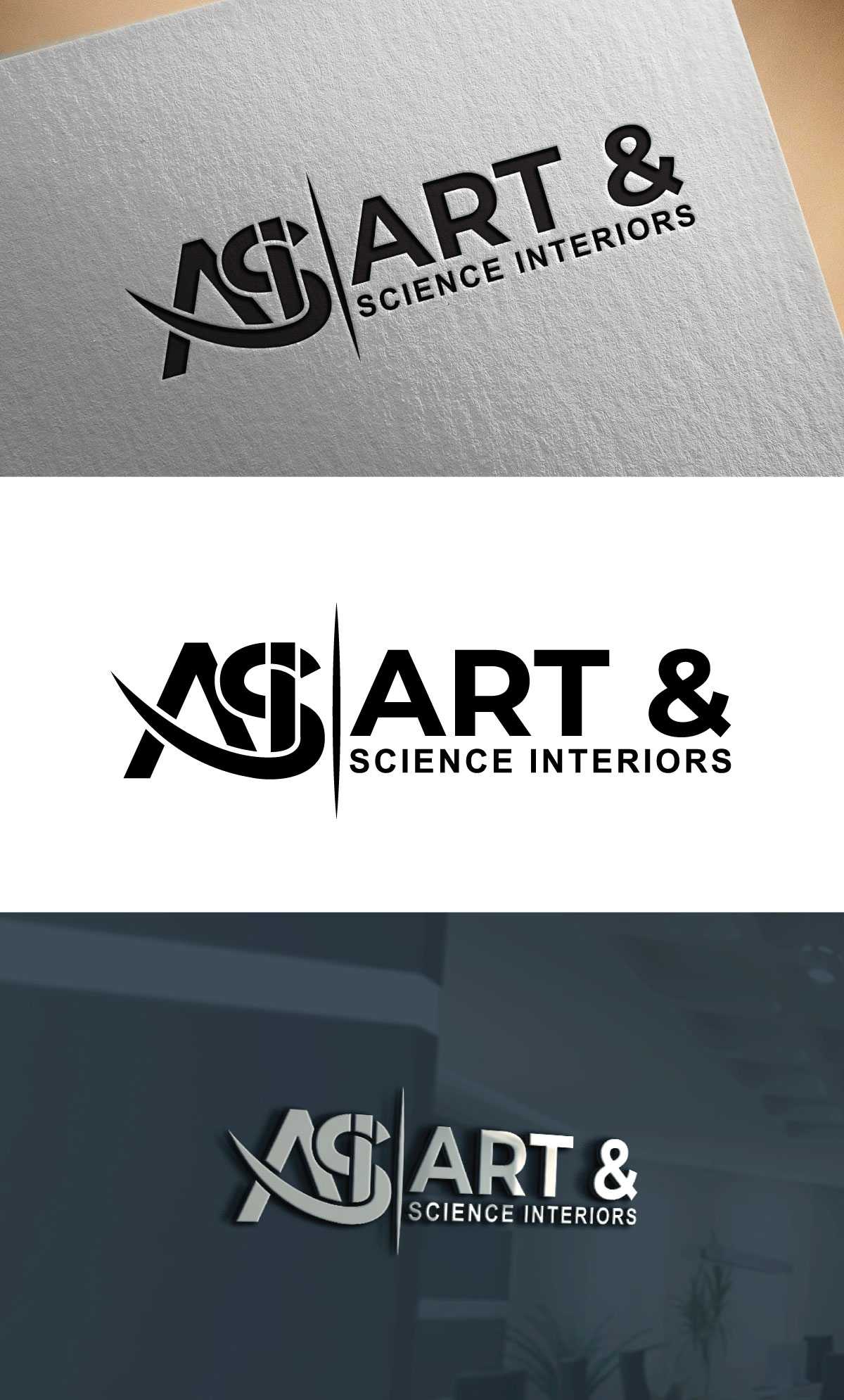 Diseño de Logo por MMM2 para Art & Science Interiors, LLC | Diseño #36460192
