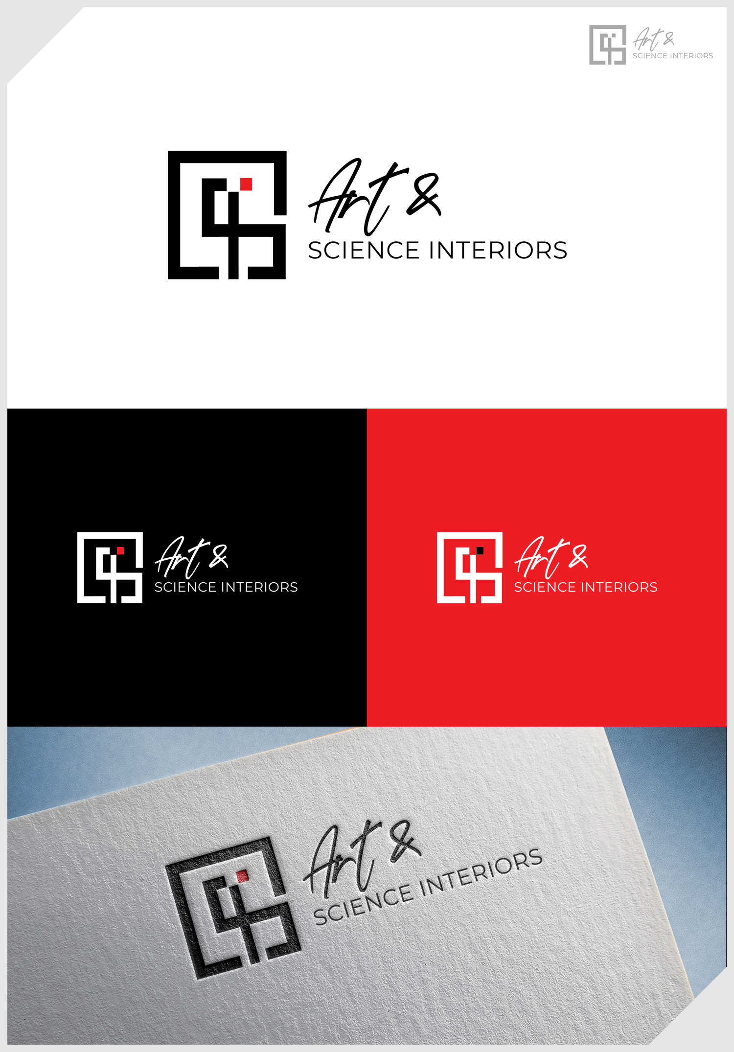 Diseño de Logo por IDesign1606 para Art & Science Interiors, LLC | Diseño #36469245