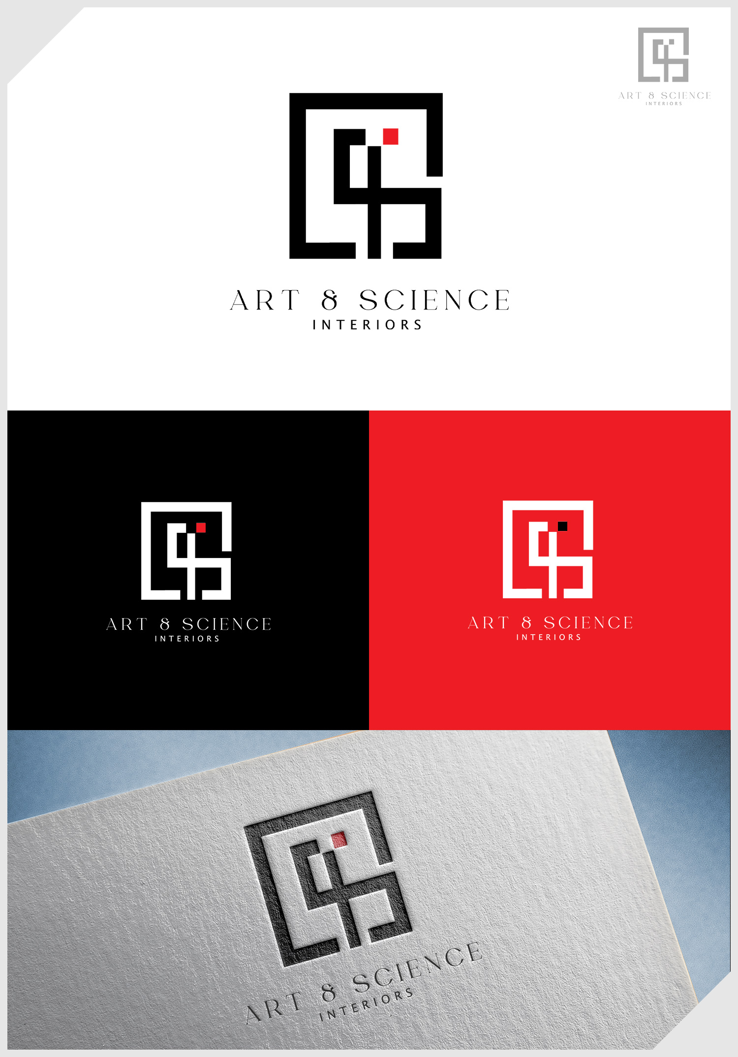 Diseño de Logo por IDesign1606 para Art & Science Interiors, LLC | Diseño #36469246