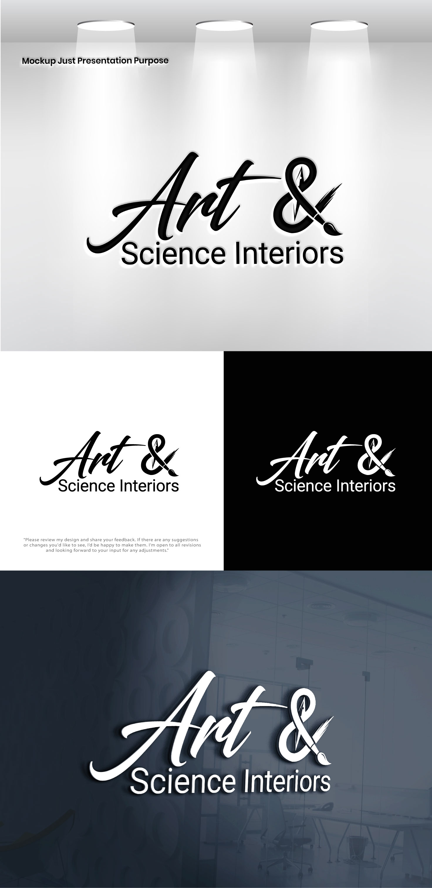 Diseño de Logo por VectorForge para Art & Science Interiors, LLC | Diseño #36458867