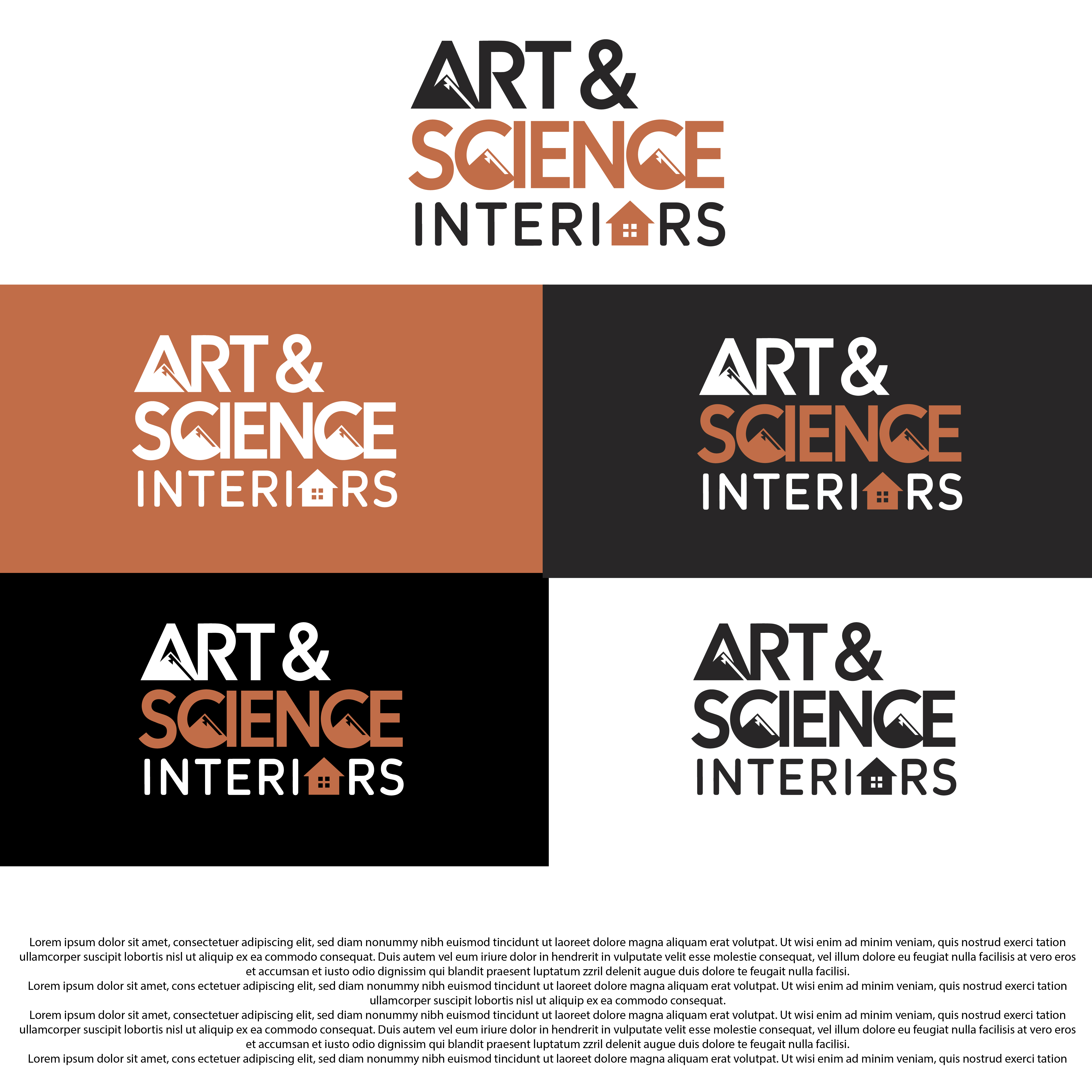 Logo Design by Shariqology for Art & Science Interiors, LLC | Design #36450905