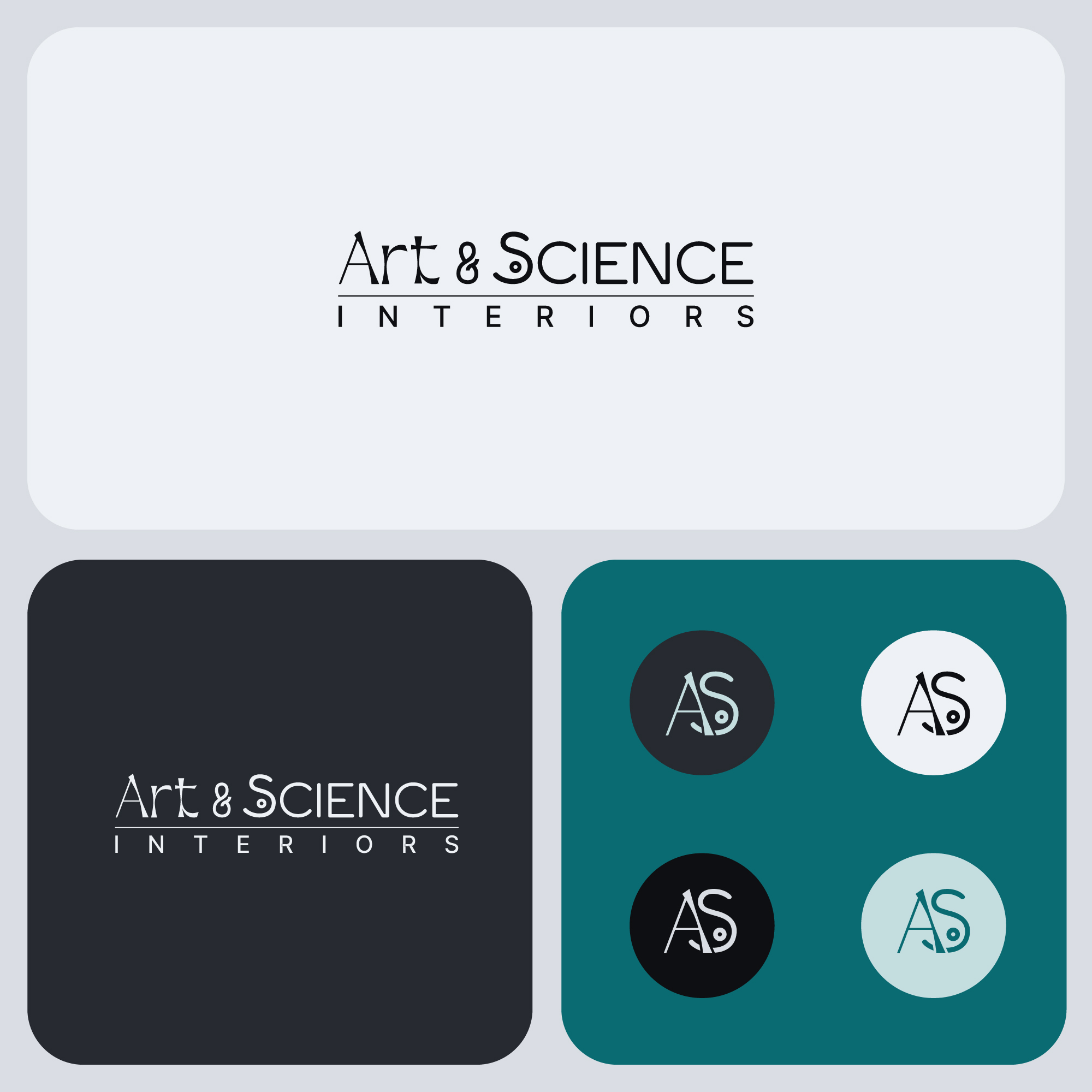 Logo Design by TamerOmar for Art & Science Interiors, LLC | Design #36450349