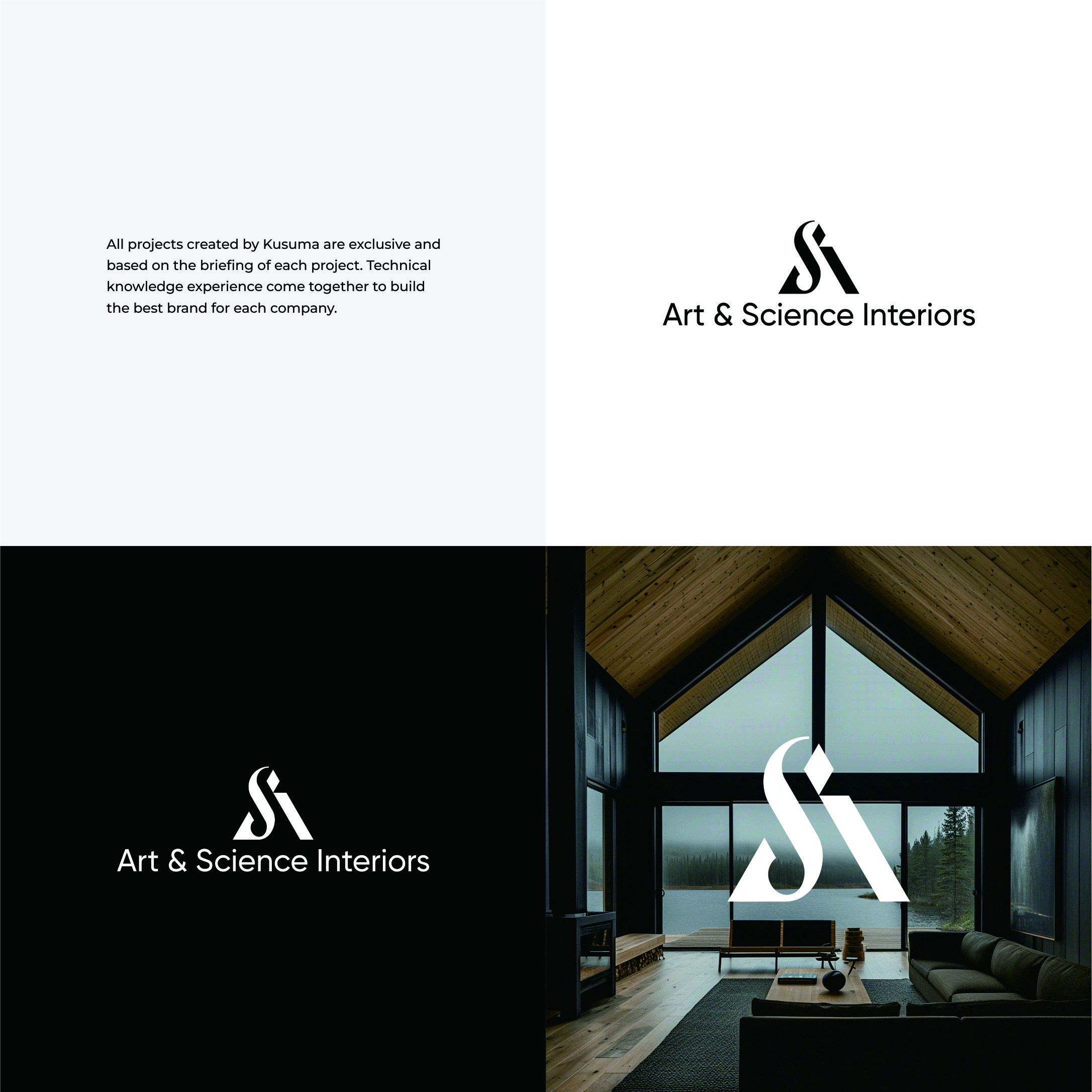 Diseño de Logo por Kusuma Studio para Art & Science Interiors, LLC | Diseño #36460797