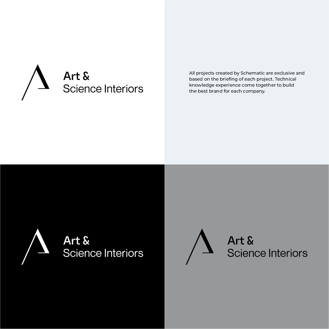 Diseño de Logo por Schematic Studio para Art & Science Interiors, LLC | Diseño #36450630