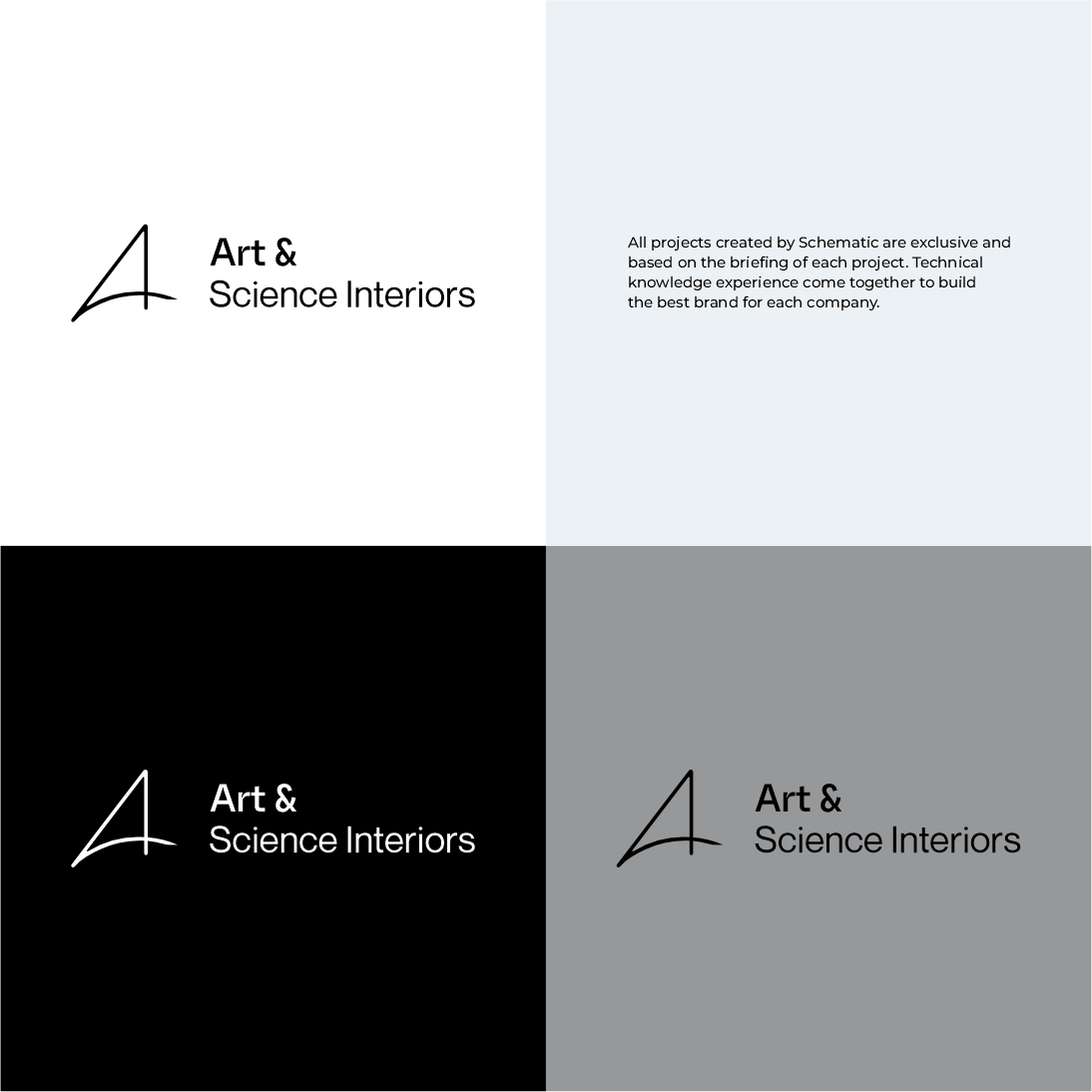 Diseño de Logo por Schematic Studio para Art & Science Interiors, LLC | Diseño #36450632